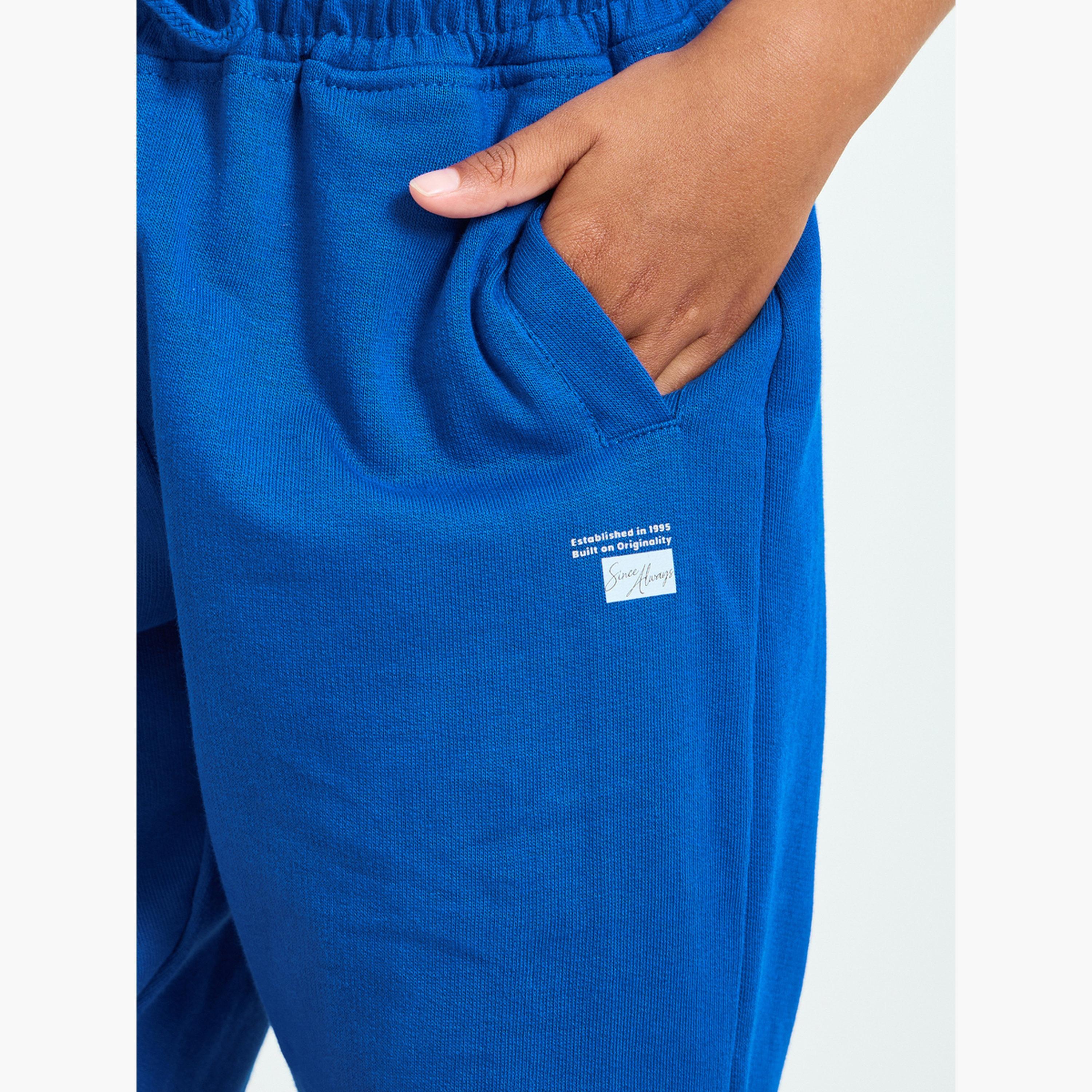 Styli Boys Ribbed Cuff Hem Joggers with Side Pocket-boys-clothing-bottoms-joggersandtrackpants-image-3