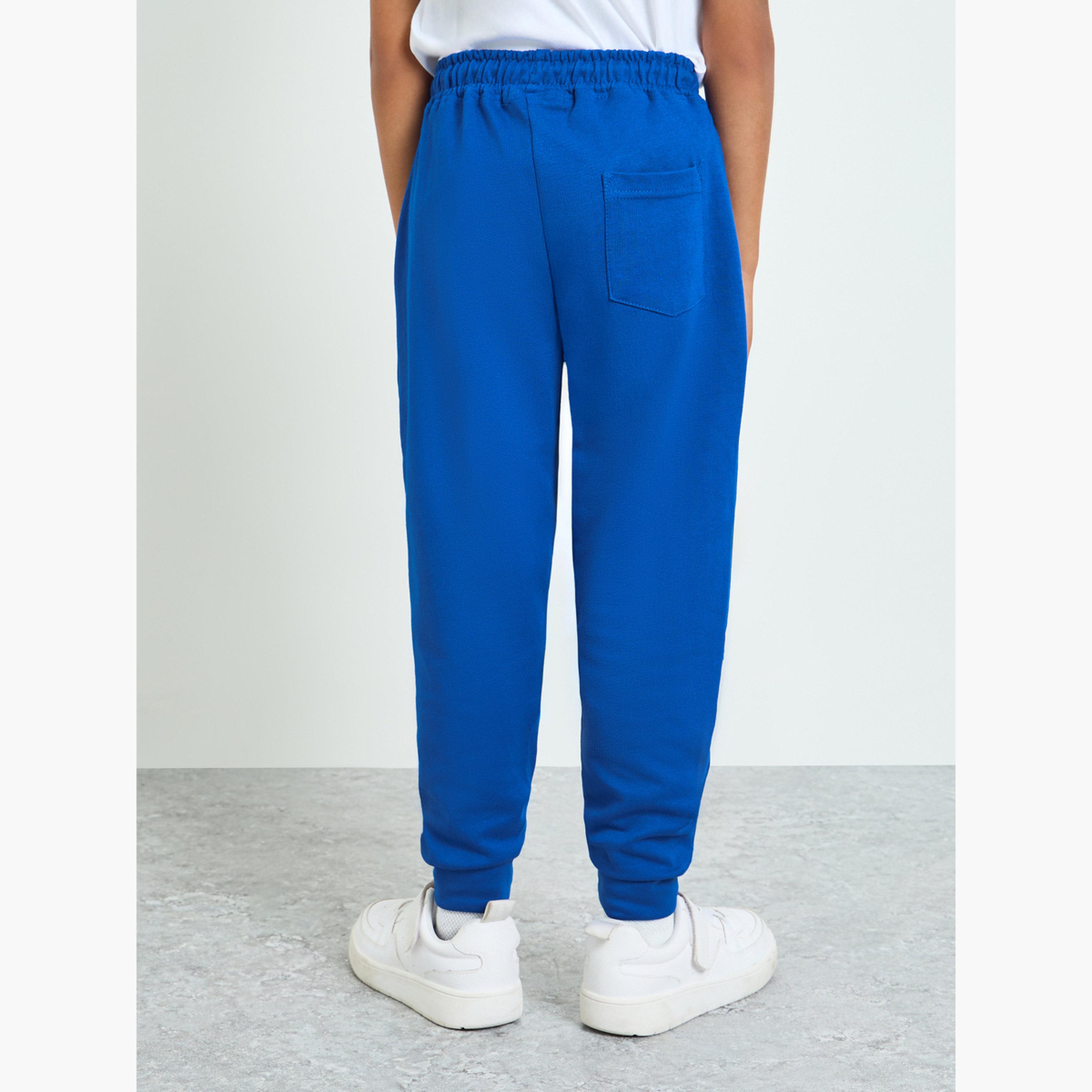 Styli Boys Ribbed Cuff Hem Joggers with Side Pocket-boys-clothing-bottoms-joggersandtrackpants-image-4