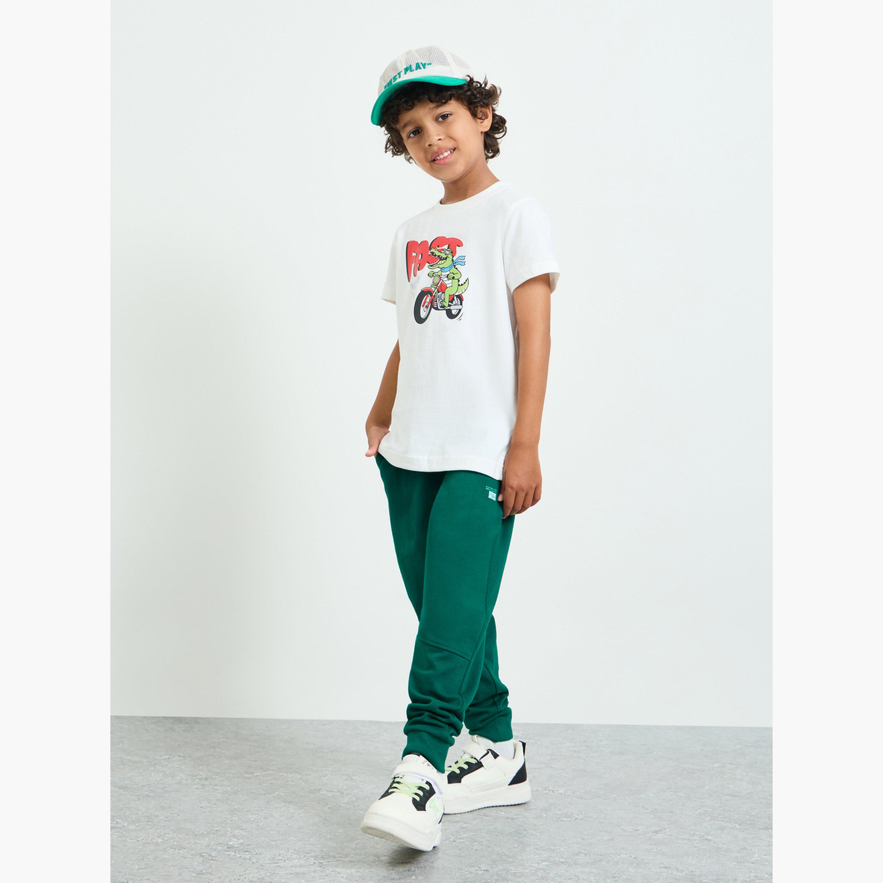 جوغر بحافة وحواف مضلعة مع جيب جانبي-boys-clothing-bottoms-joggersandtrackpants-image-2
