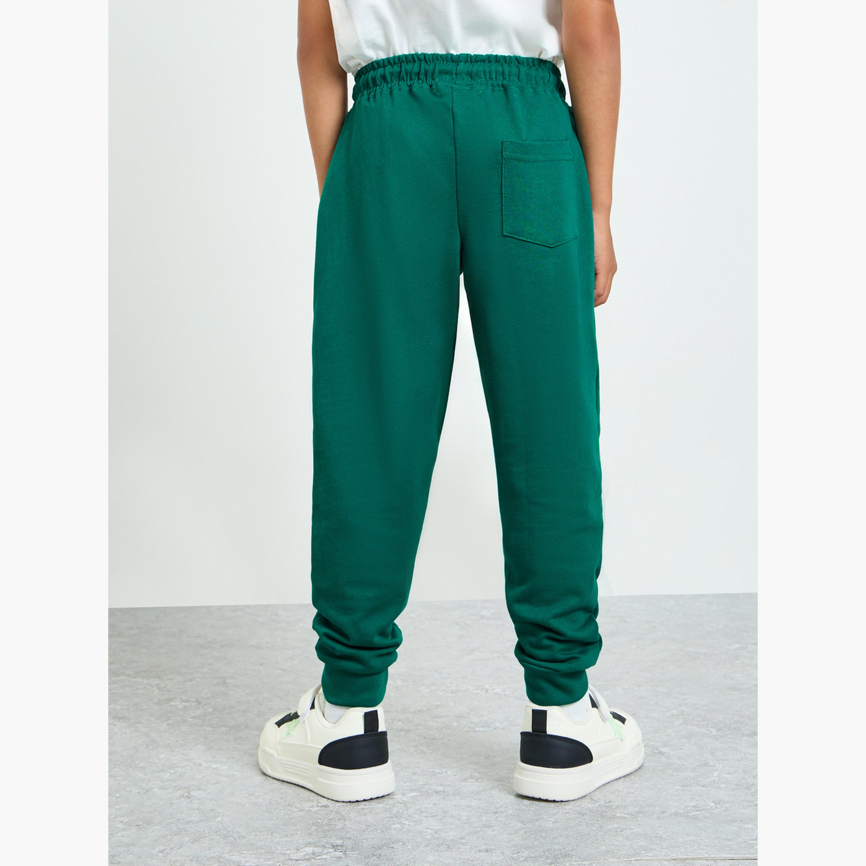جوغر بحافة وحواف مضلعة مع جيب جانبي-boys-clothing-bottoms-joggersandtrackpants-image-4