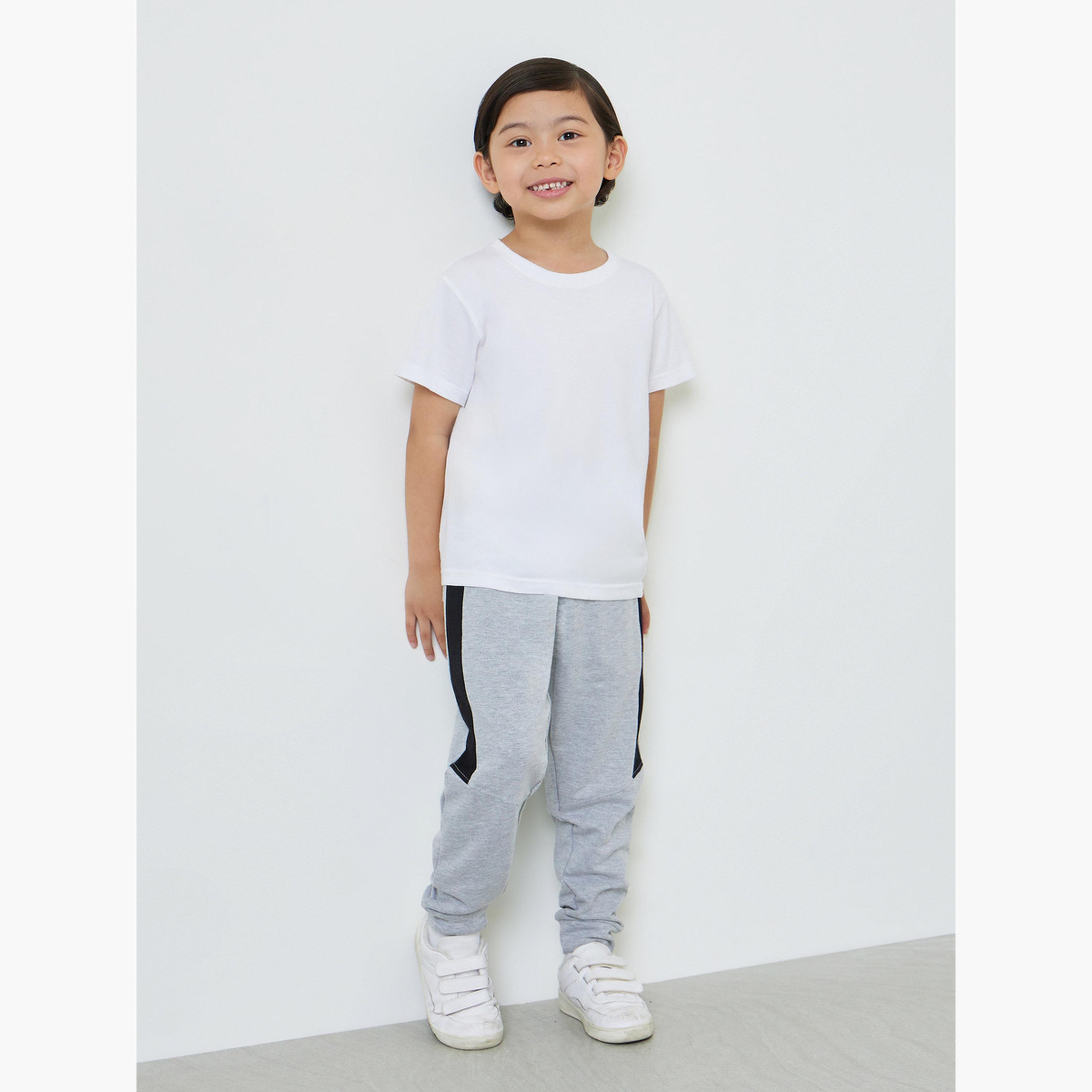 Styli Boys Contrast Side Panel Cuffed Joggers-boys-clothing-bottoms-joggersandtrackpants-image-2
