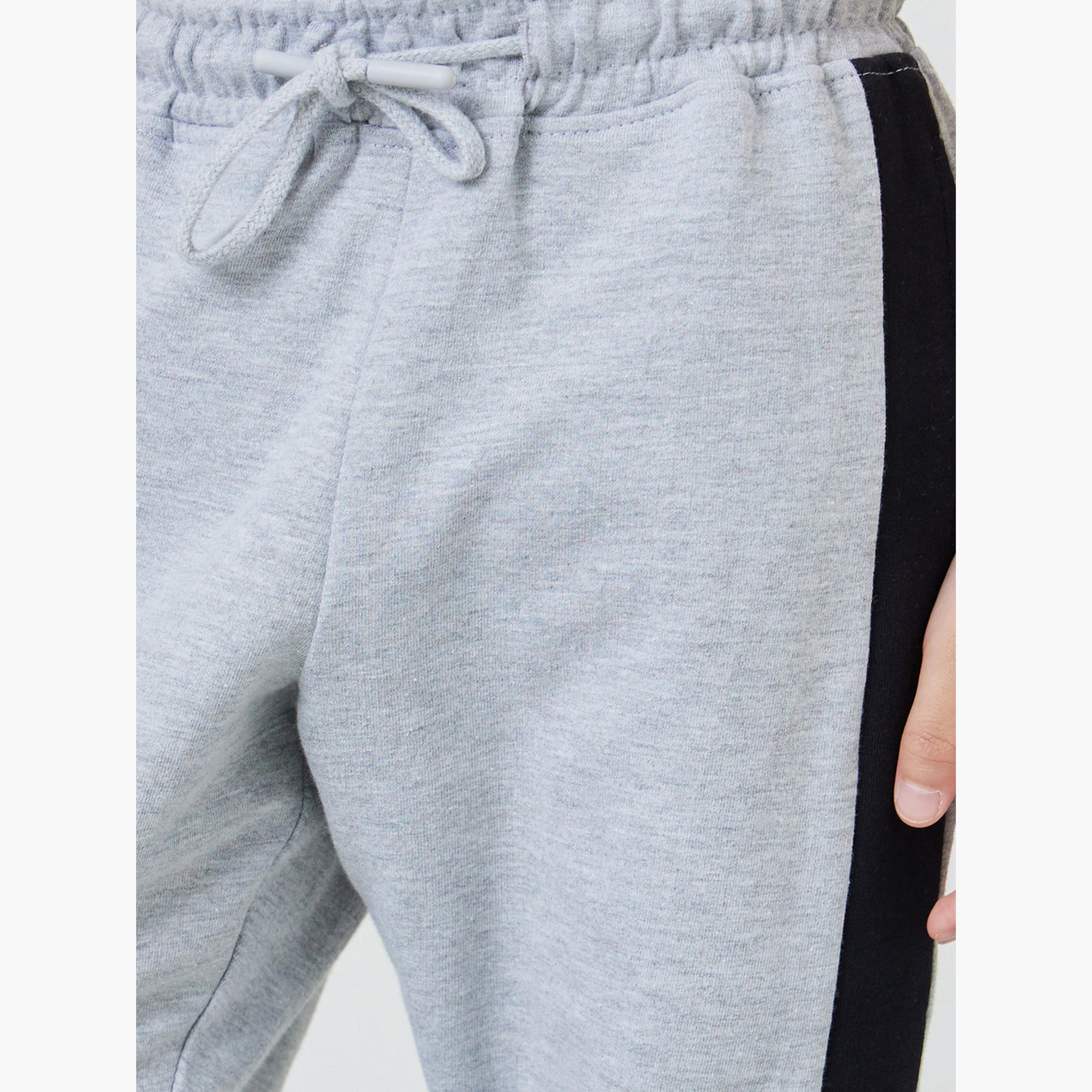 Styli Boys Contrast Side Panel Cuffed Joggers-boys-clothing-bottoms-joggersandtrackpants-image-3