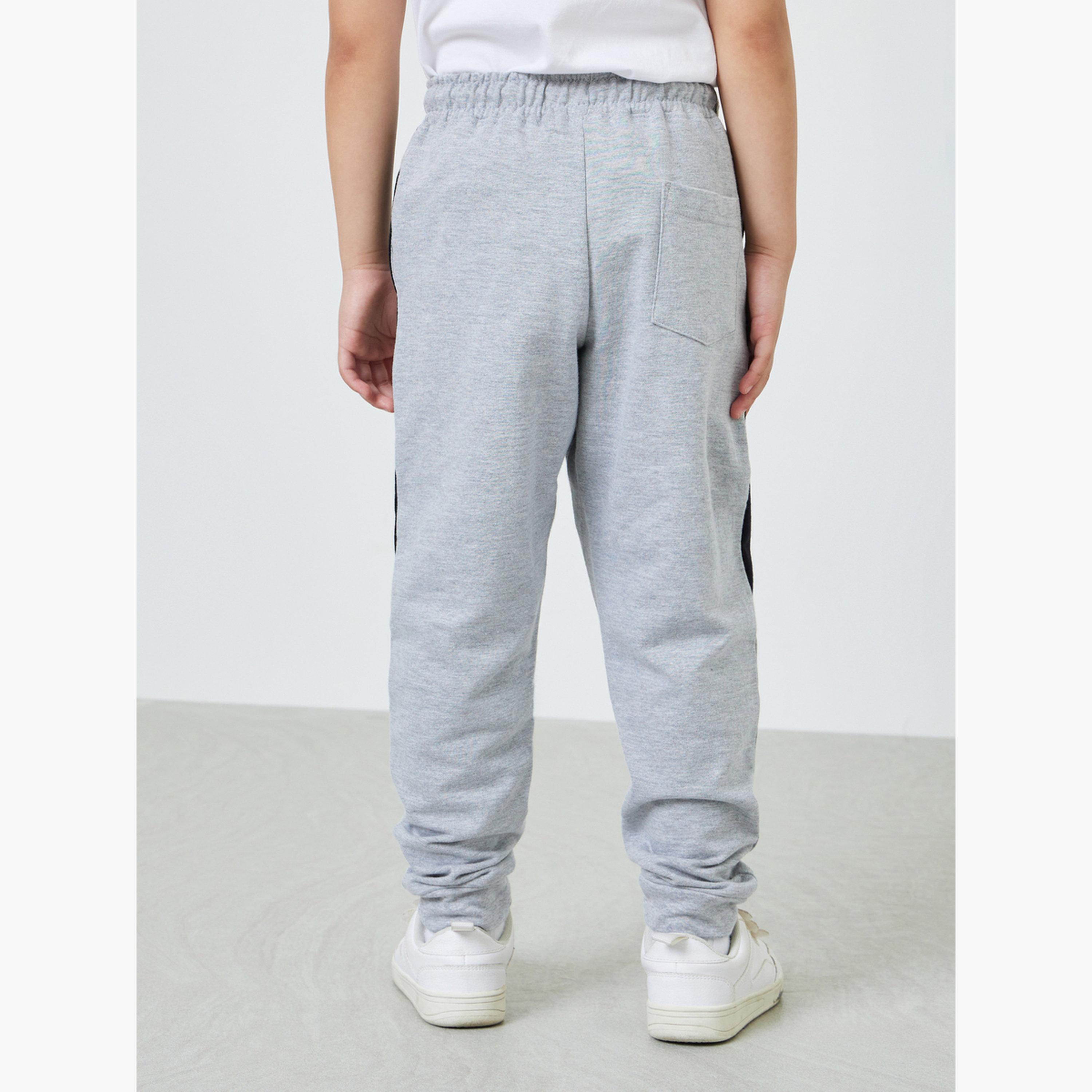 Styli Boys Contrast Side Panel Cuffed Joggers-boys-clothing-bottoms-joggersandtrackpants-image-4
