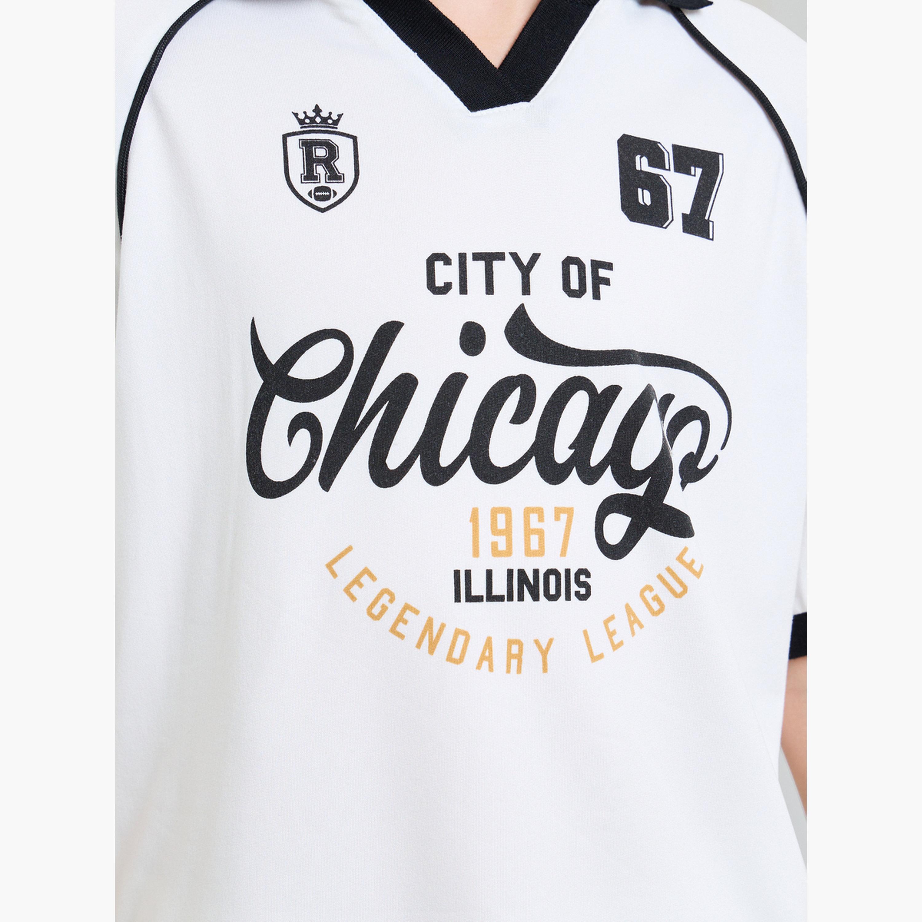 Styli Boys Text Print Raglan Sleeve Polo T-Shirt-sports-boys-clothing-tops-image-4