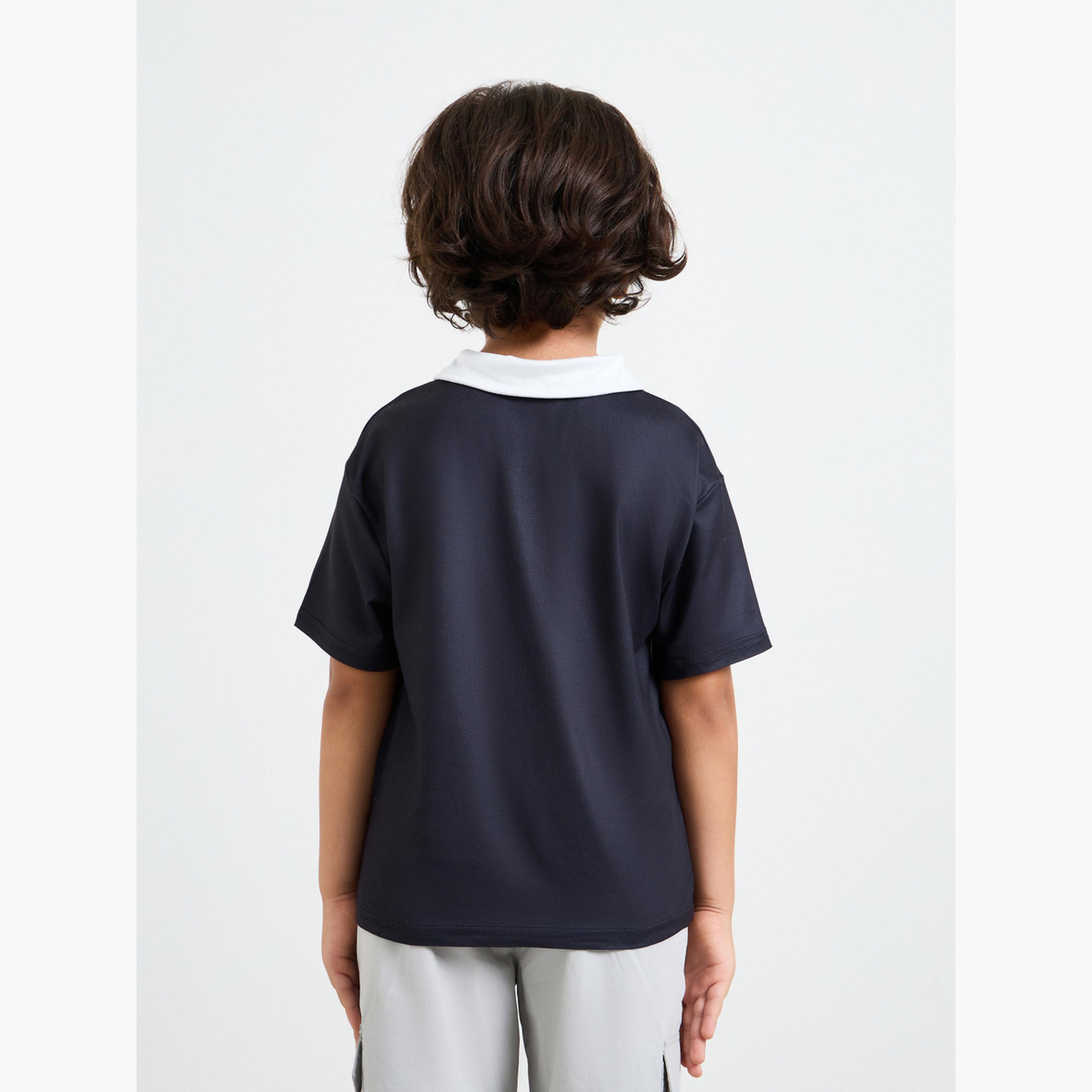 Styli Boys Oversized Text Printed Polo T-Shirt-boys-clothing-tshirtsandpolos-image-3