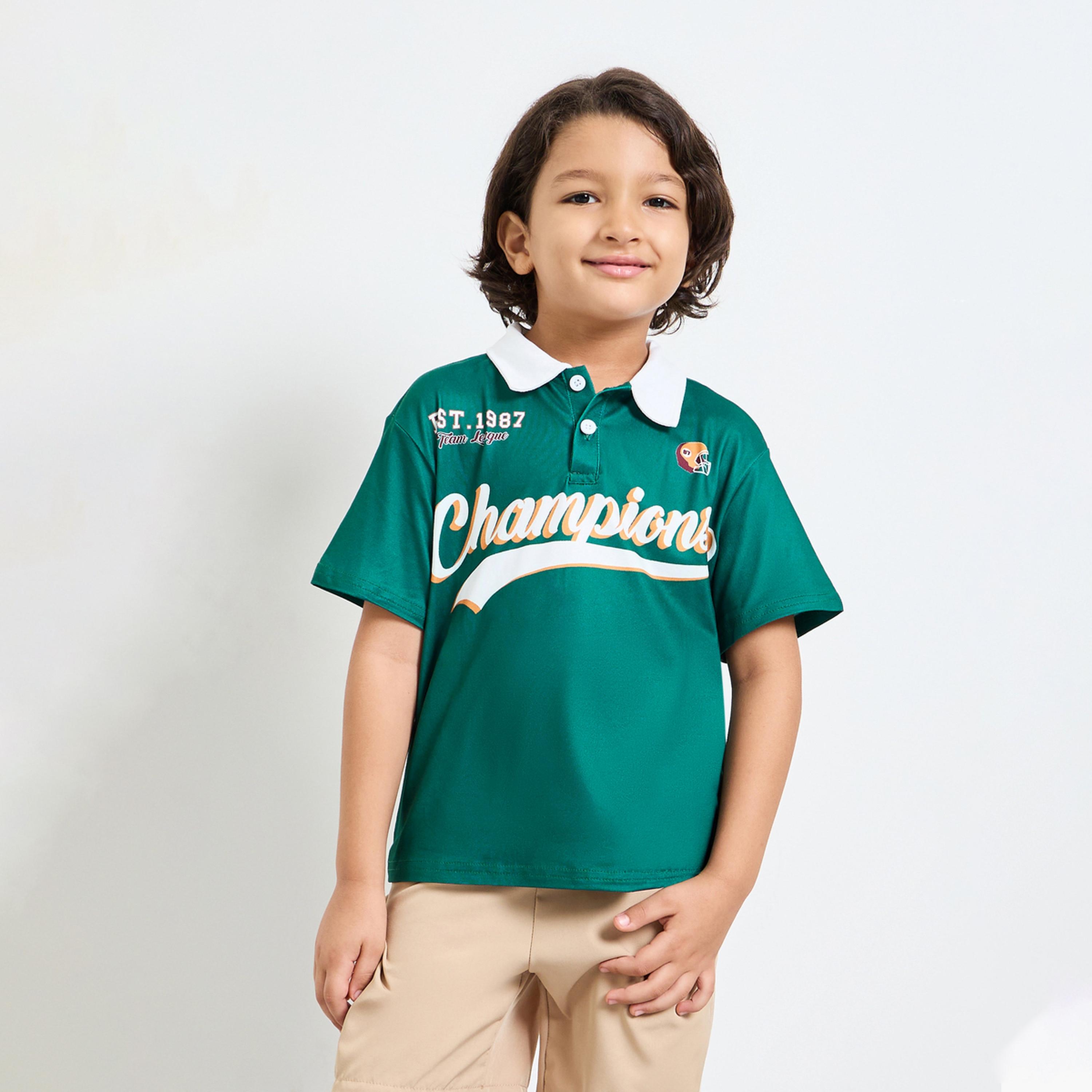 Styli Boys Oversized Varsity Print Polo T-Shirt-boys-clothing-tshirtsandpolos-image-1