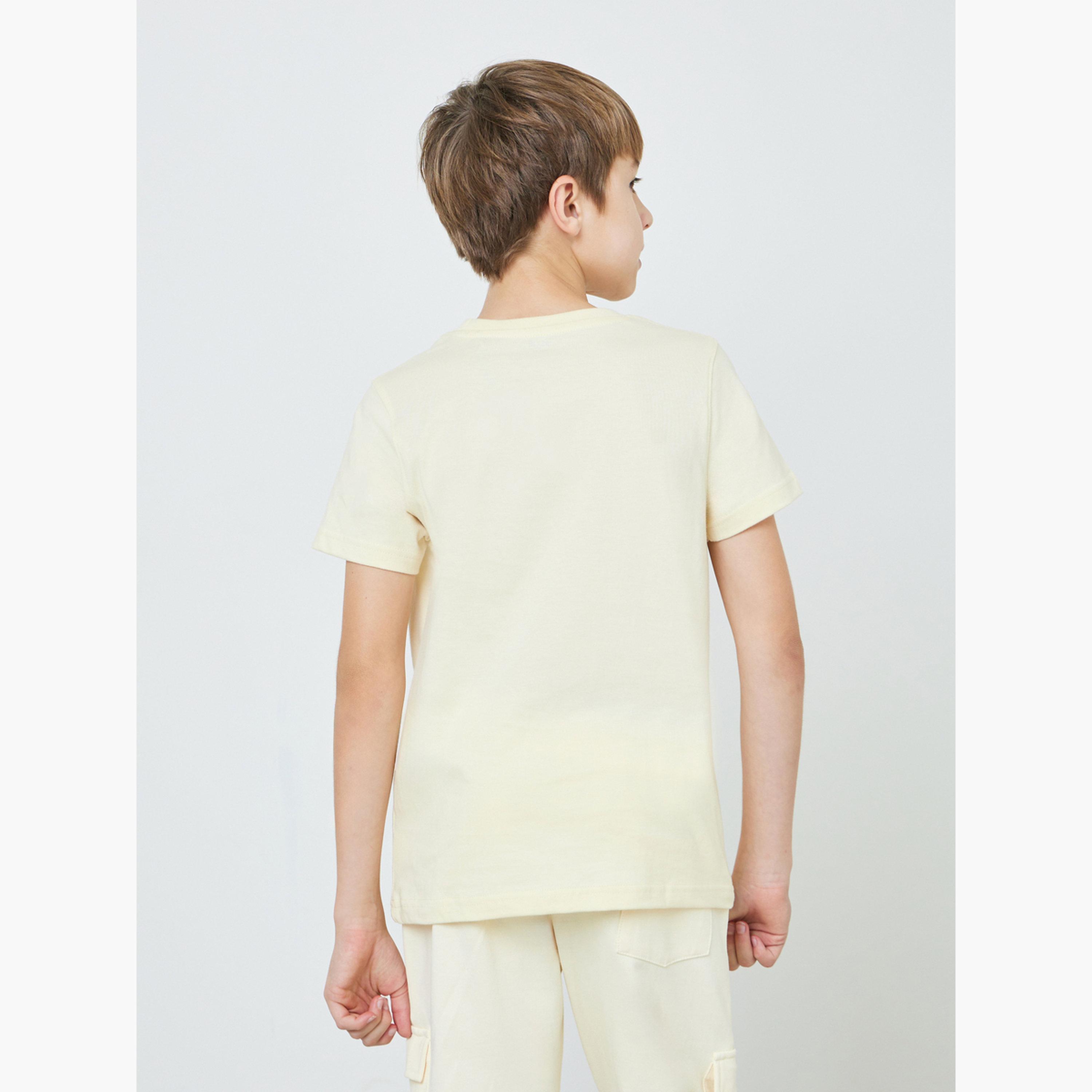 Styli Teen Boys Text Print Regular Fit T-Shirt-boys-clothing-tshirtsandpolos-image-3