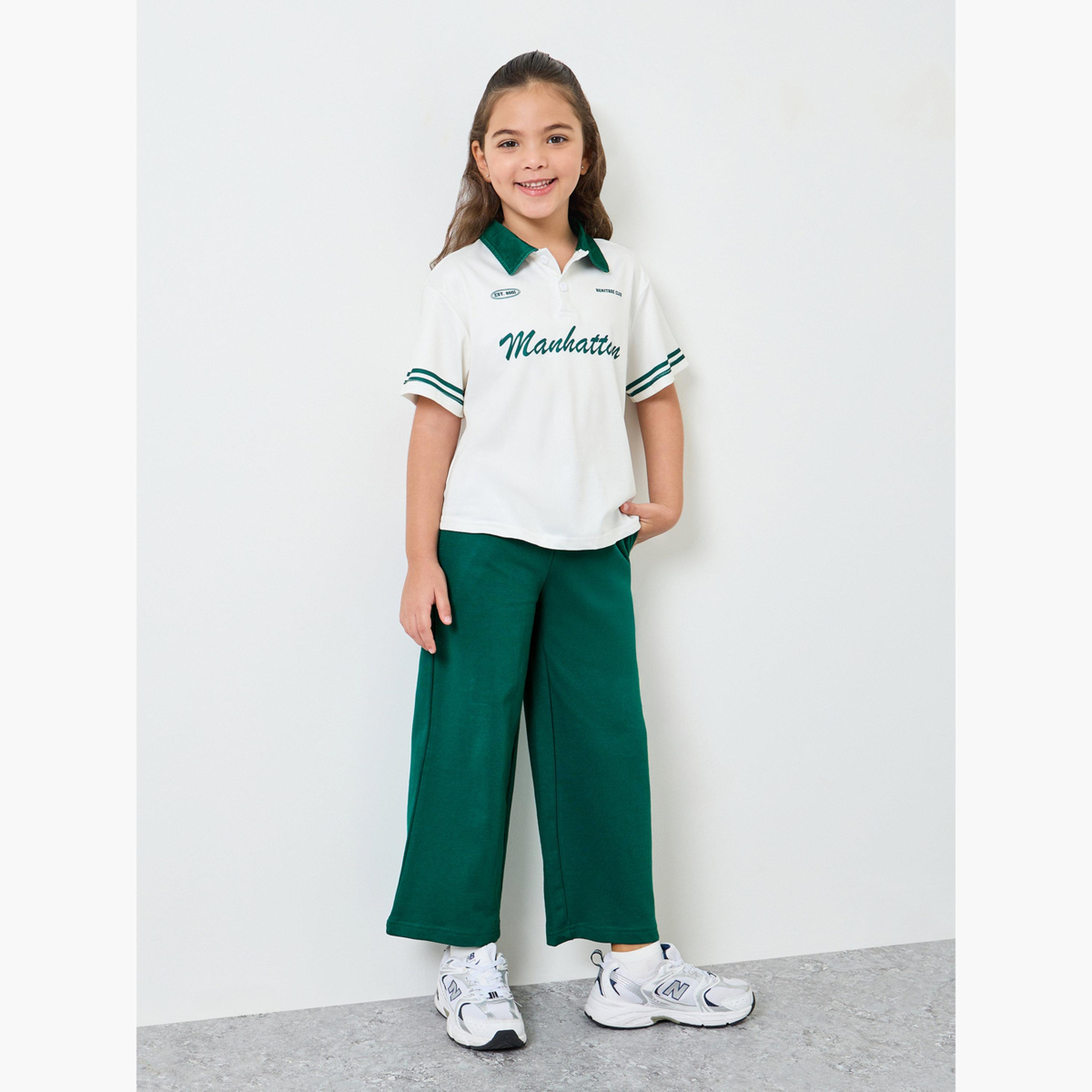 Styli Girls Wide Leg Joggers with Adjustable Drawcord-boys-clothing-bottoms-joggersandtrackpants-image-2