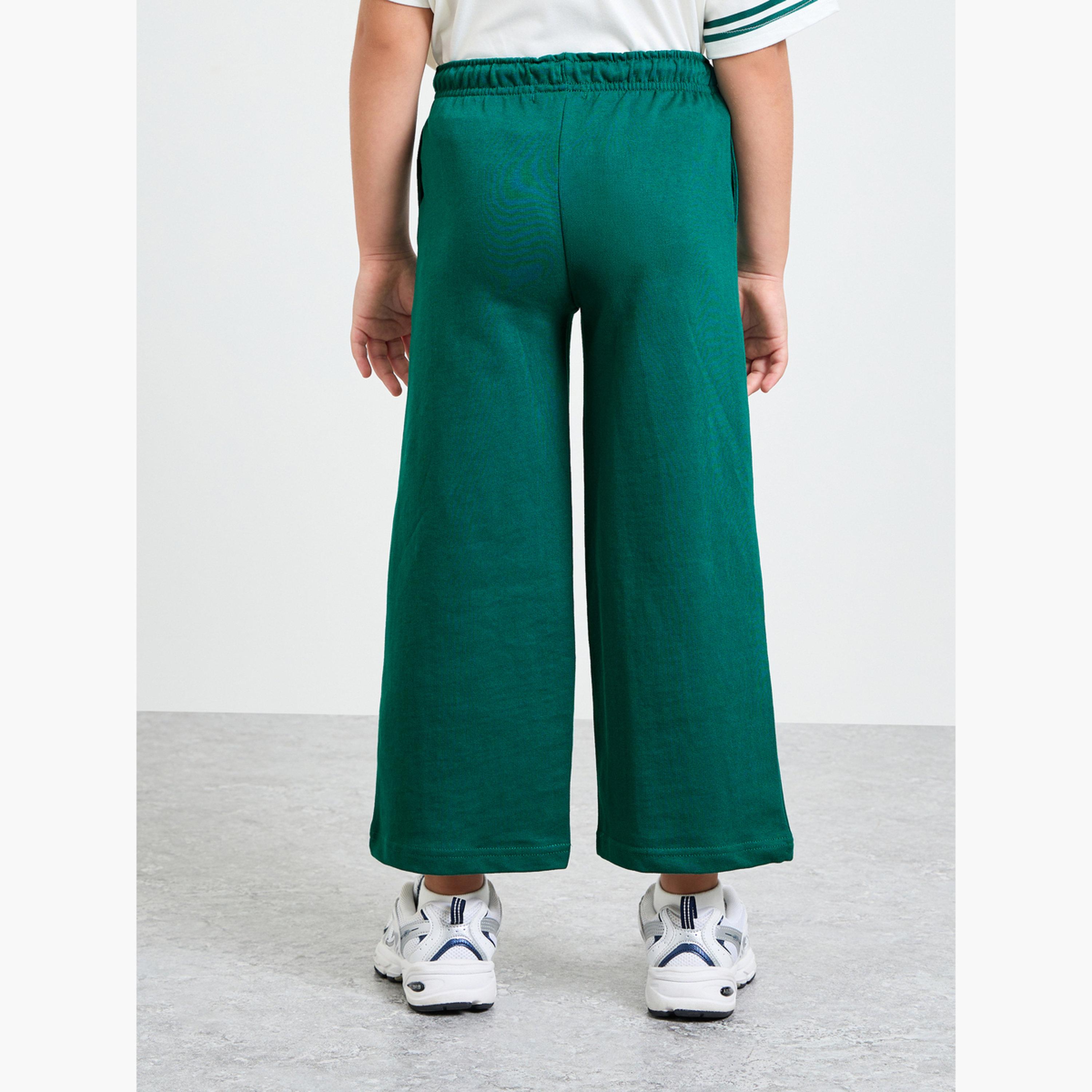 Styli Girls Wide Leg Joggers with Adjustable Drawcord-boys-clothing-bottoms-joggersandtrackpants-image-4