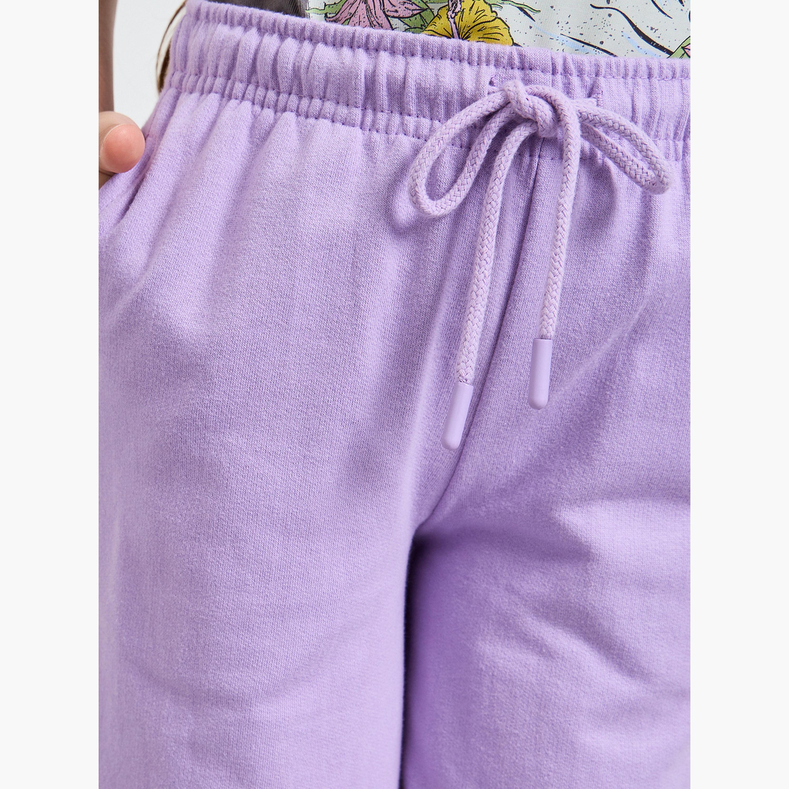 Styli Girls Wide Leg Joggers with Adjustable Drawcord-boys-clothing-bottoms-joggersandtrackpants-image-3