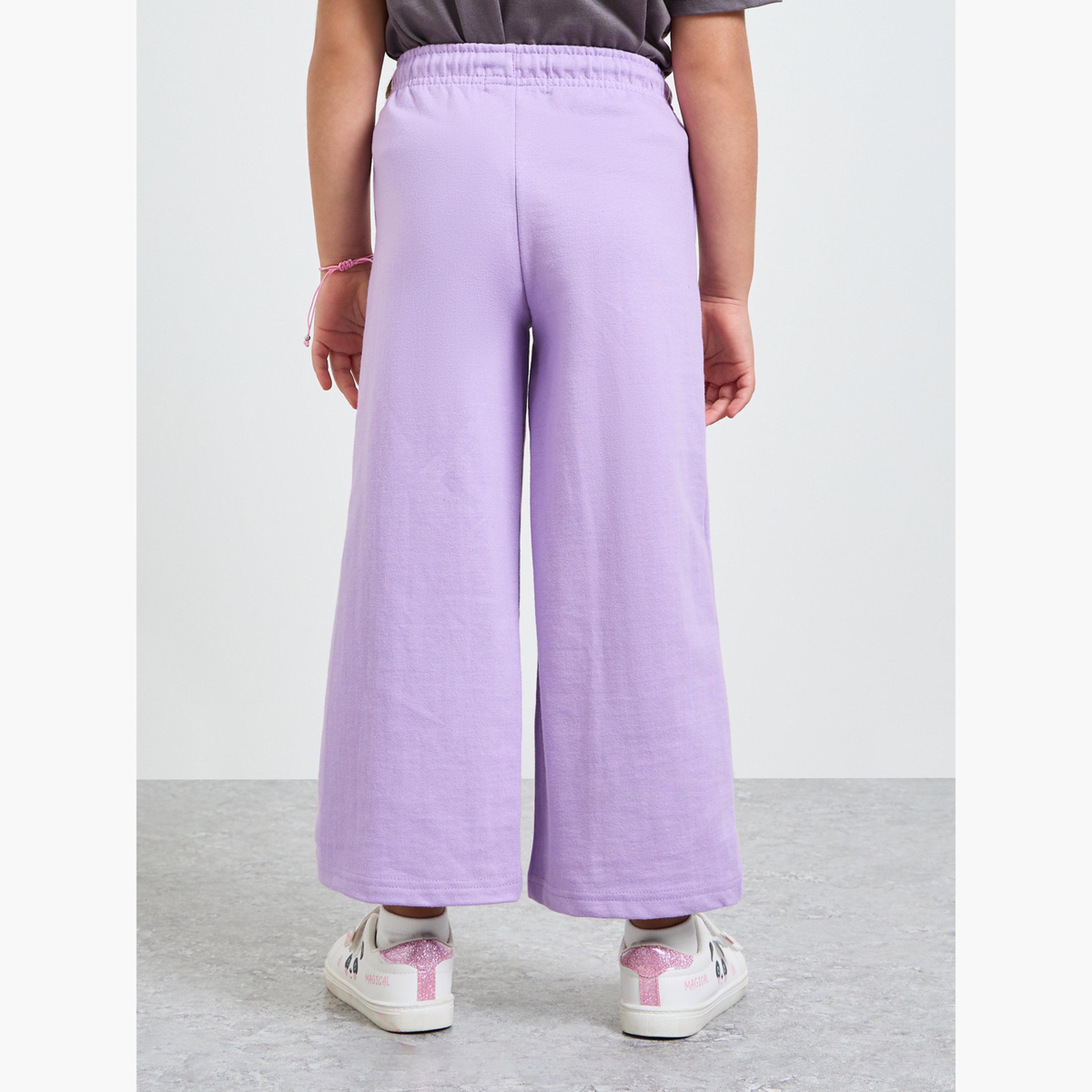 Styli Girls Wide Leg Joggers with Adjustable Drawcord-boys-clothing-bottoms-joggersandtrackpants-image-4
