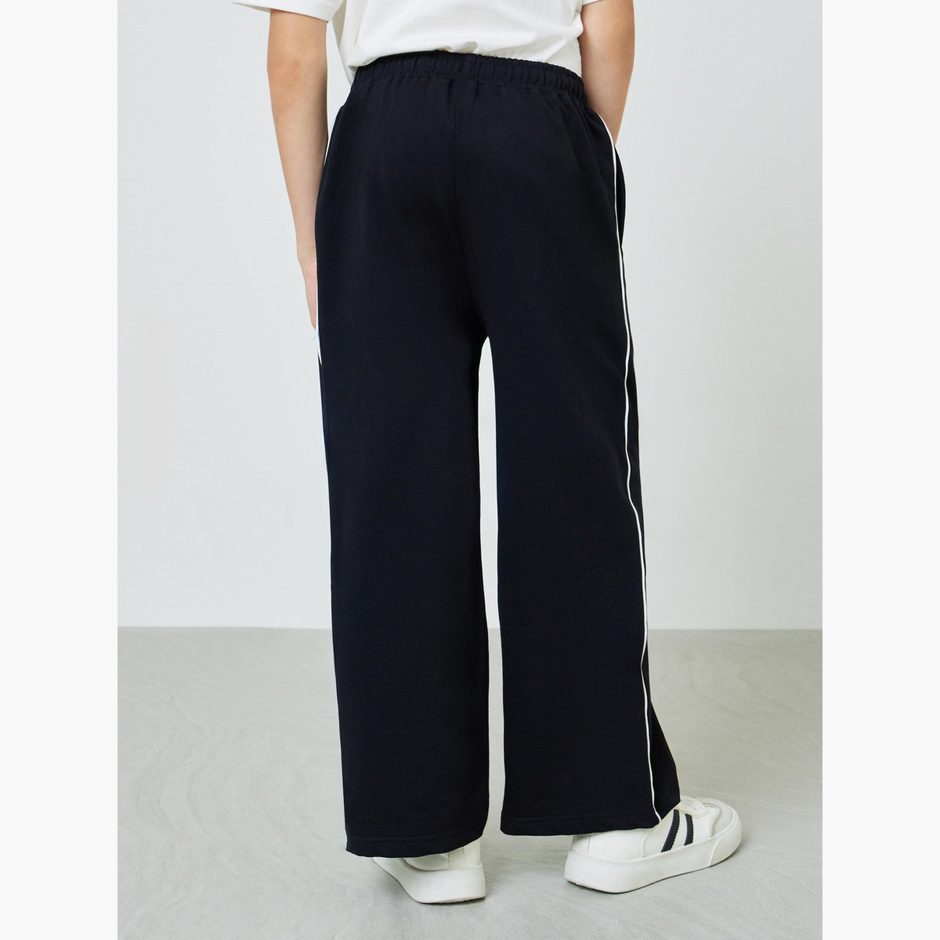 Styli Teen Boys Wide Leg Joggers with Side Piping-boys-clothing-bottoms-joggersandtrackpants-image-4