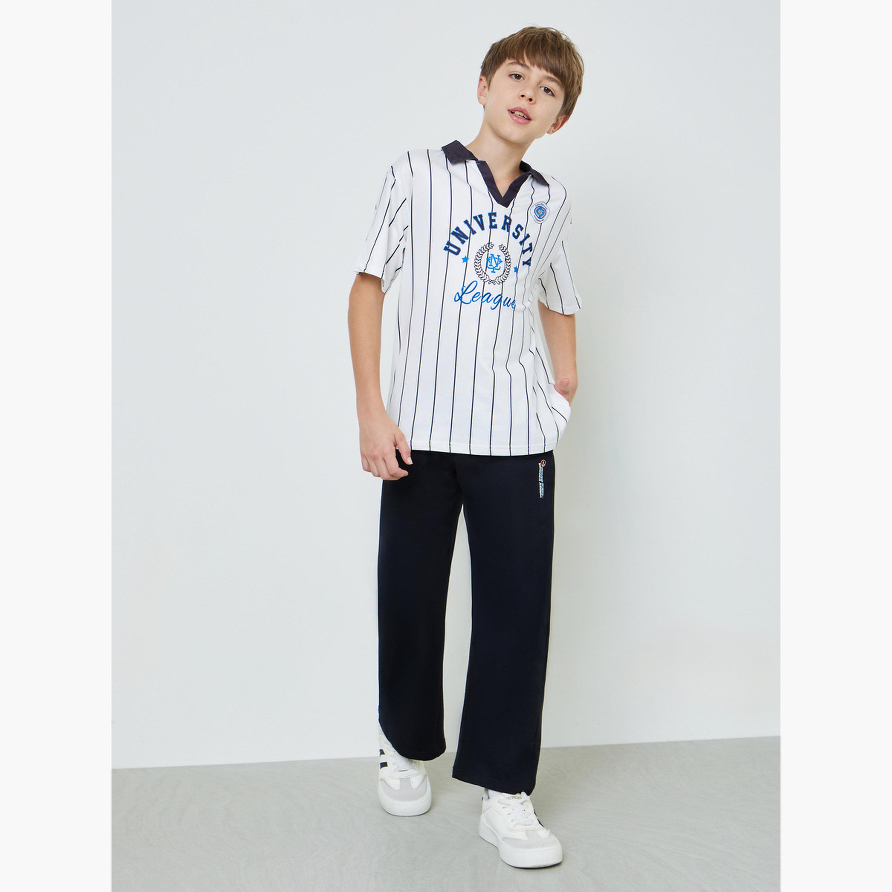 Styli Teen Boys Printed Joggers with Drawstring-boys-clothing-bottoms-joggersandtrackpants-image-2