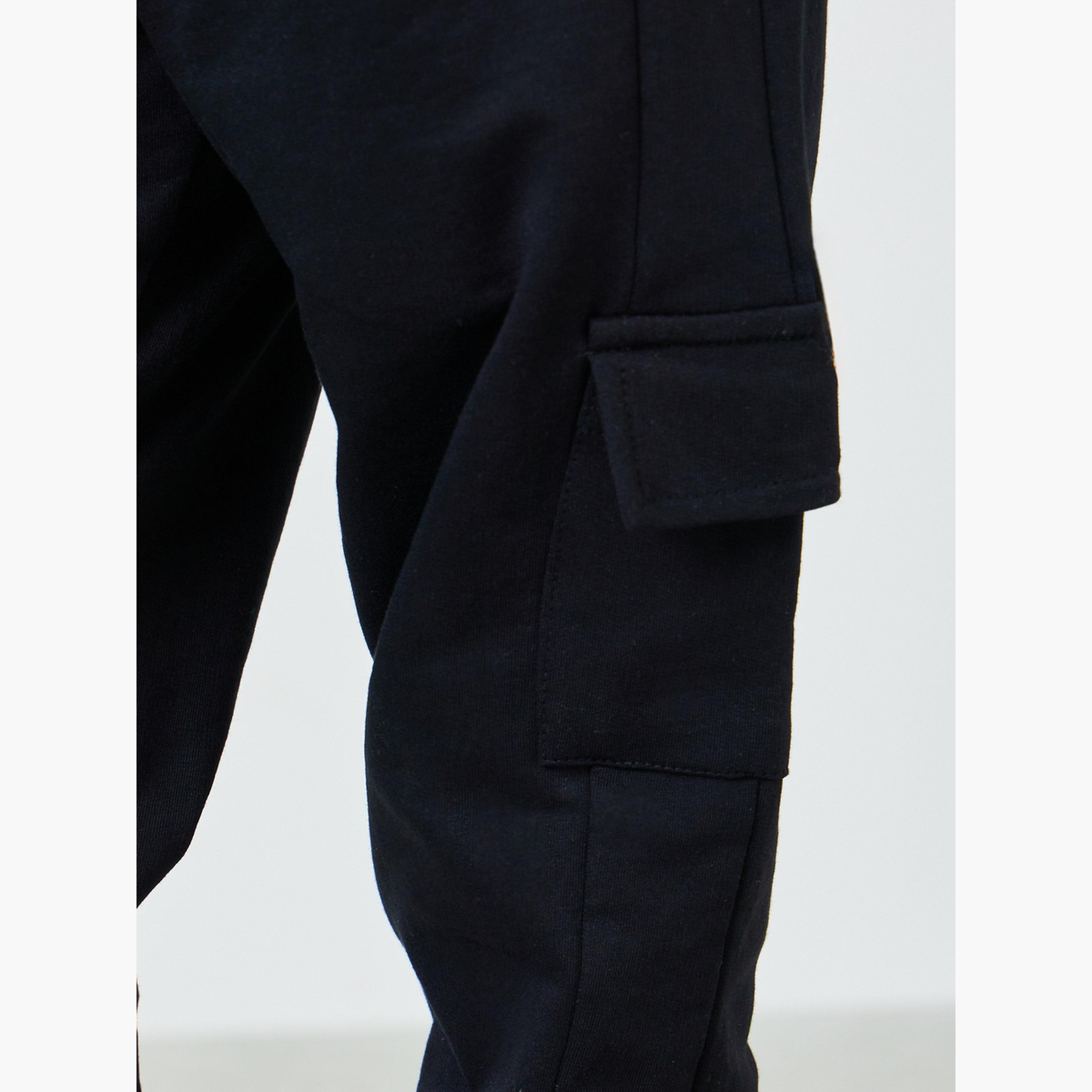جوغر كارجو سادة برباط للأولاد-boys-clothing-bottoms-joggersandtrackpants-image-3