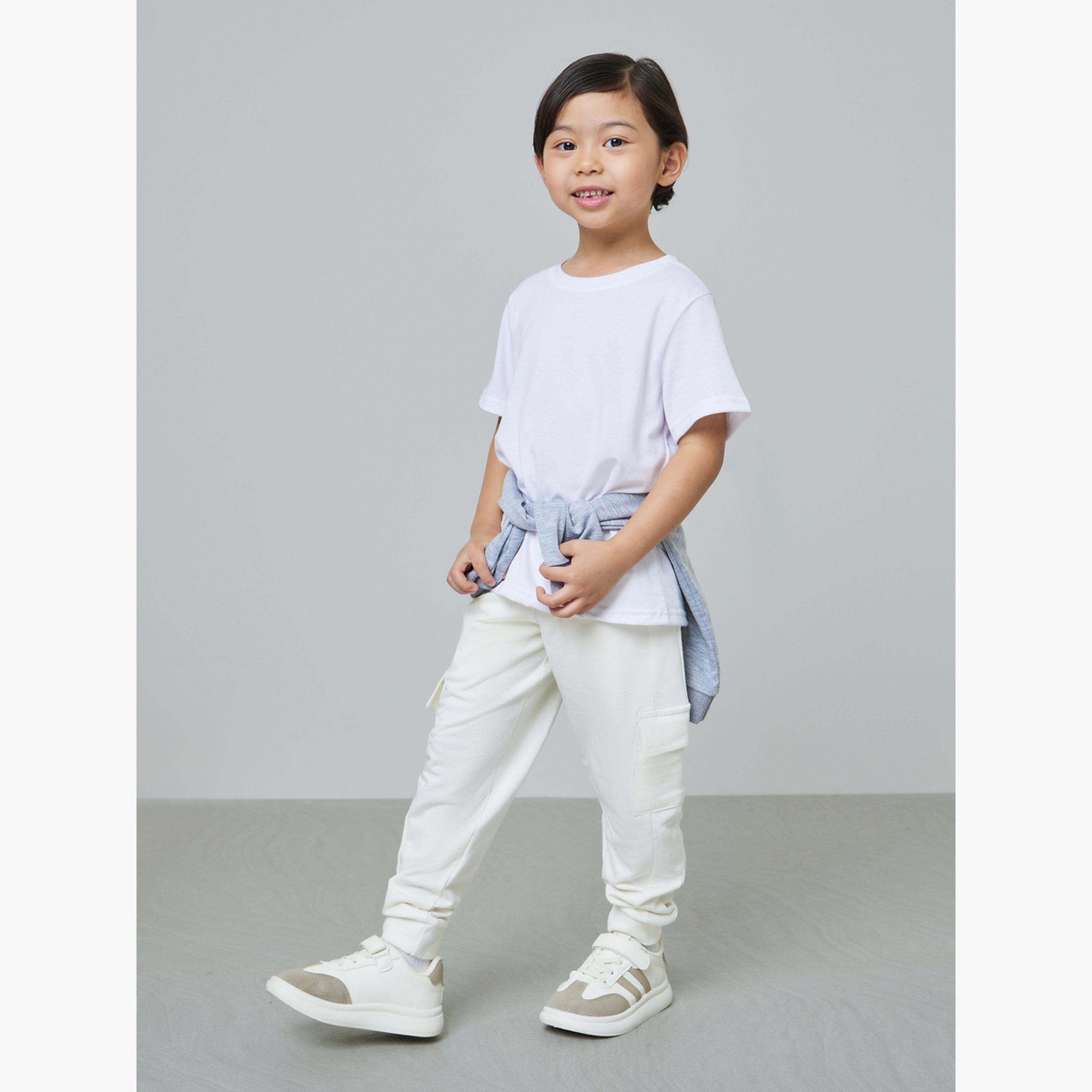 Styli Boys Solid Cargo Joggers with Drawstring-boys-clothing-bottoms-joggersandtrackpants-image-2