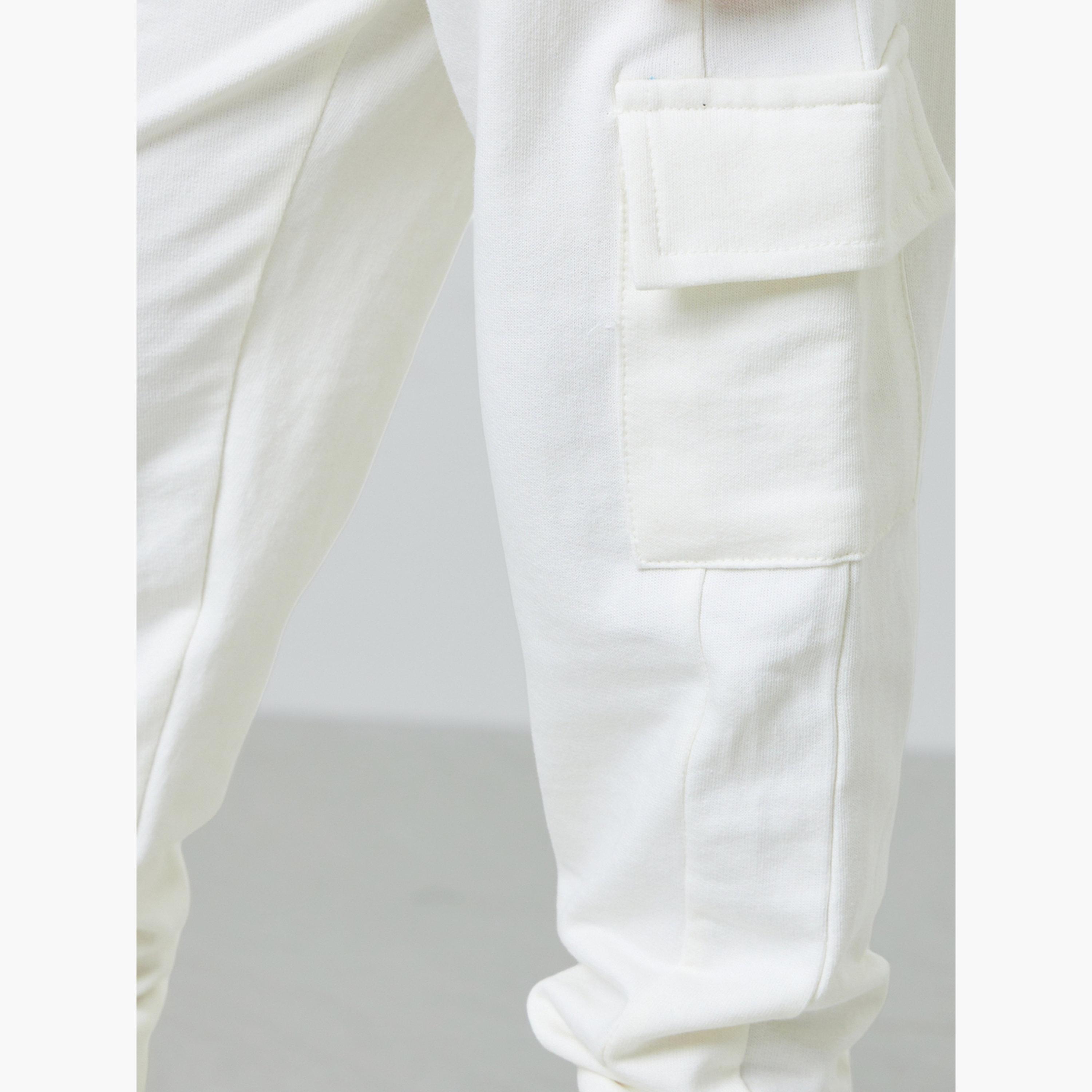 Styli Boys Solid Cargo Joggers with Drawstring-boys-clothing-bottoms-joggersandtrackpants-image-3