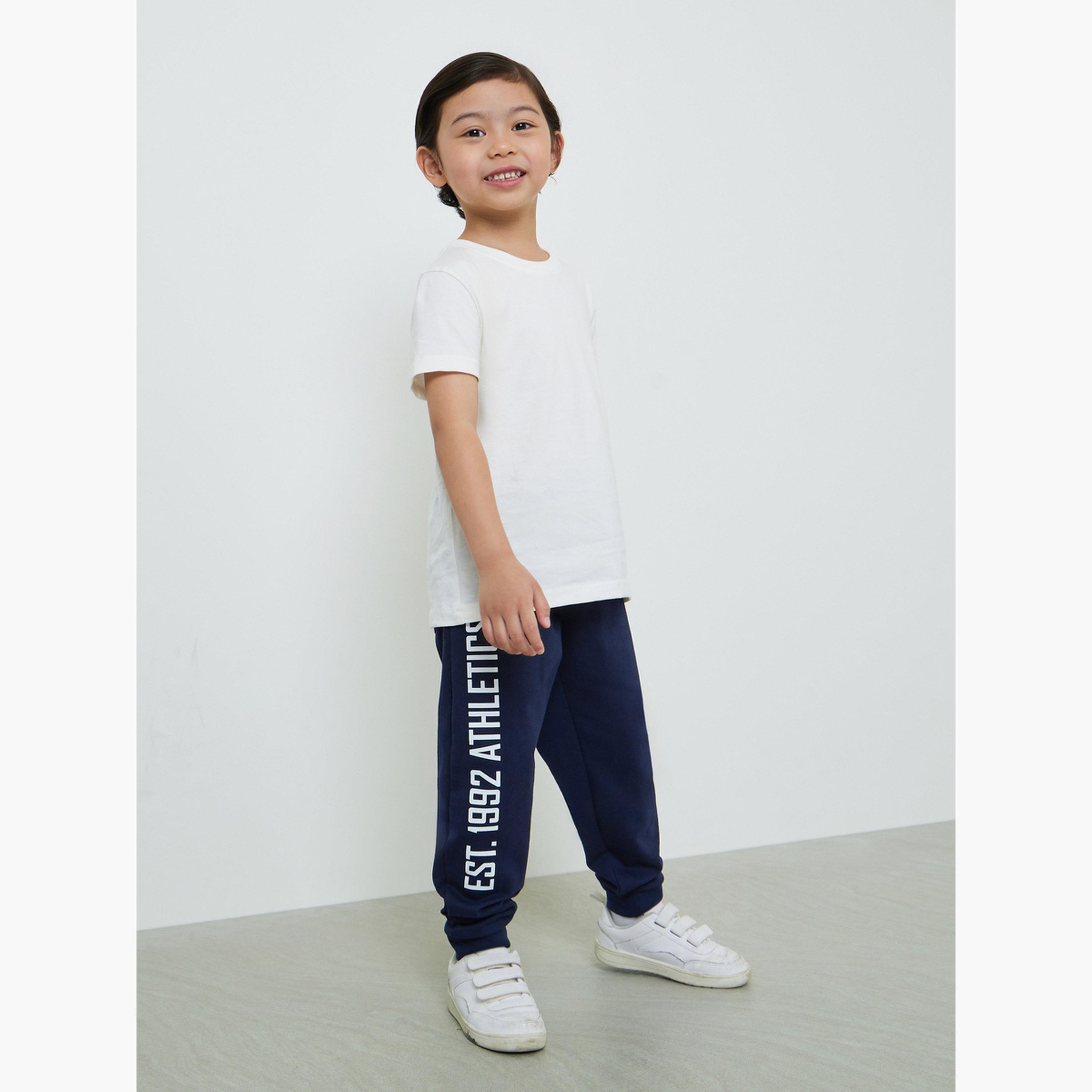 جوغر للأطفال برباط سحب باللون الأزرق الداكن-boys-clothing-bottoms-joggersandtrackpants-image-2