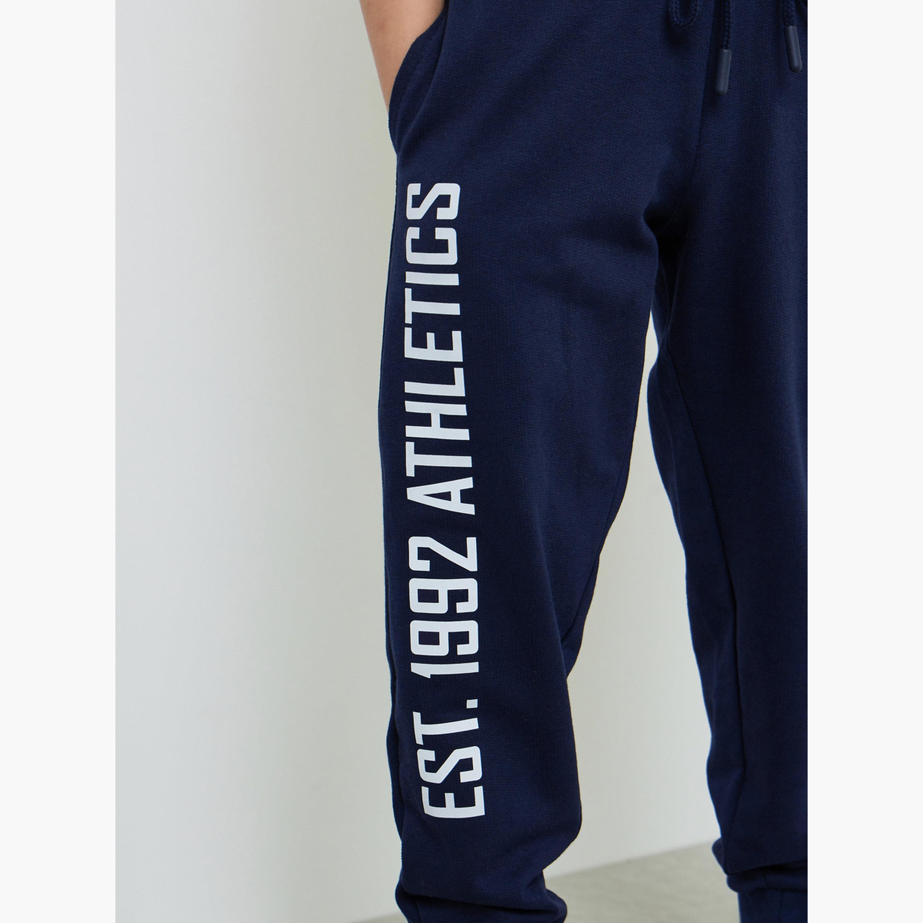 جوغر للأطفال برباط سحب باللون الأزرق الداكن-boys-clothing-bottoms-joggersandtrackpants-image-3