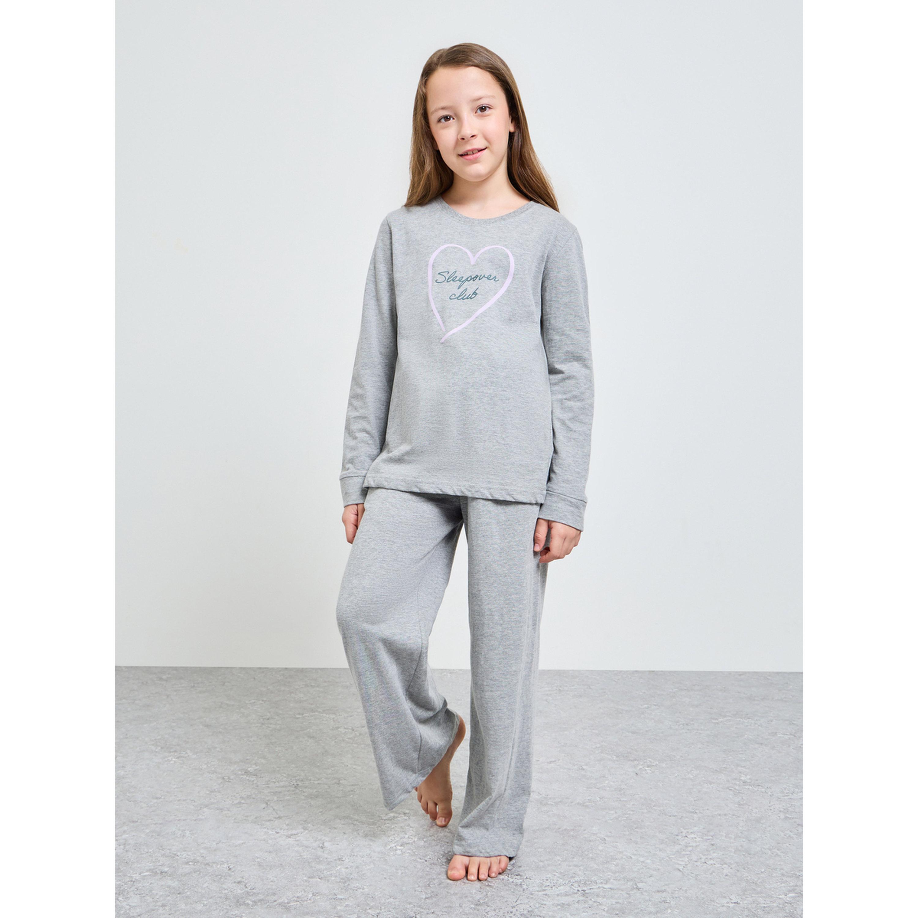 Styli Girls Printed Cotton T-Shirt and Pyjama Set-girls-clothing-nightwear-image-1