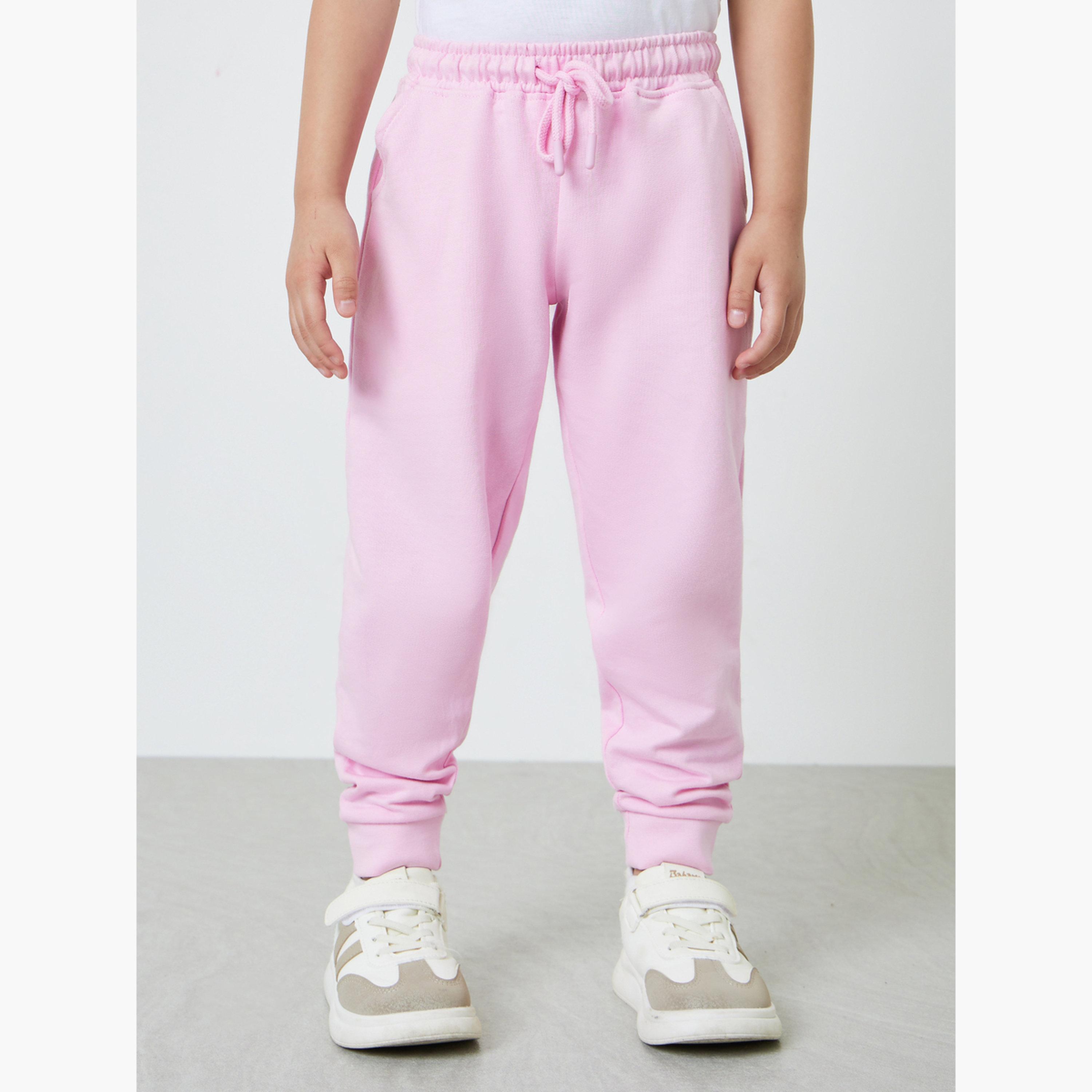 ستايلي - بنطال رياضي قطني للأطفال للجنسين مع جيب جانبي-boys-clothing-bottoms-joggersandtrackpants-image-1