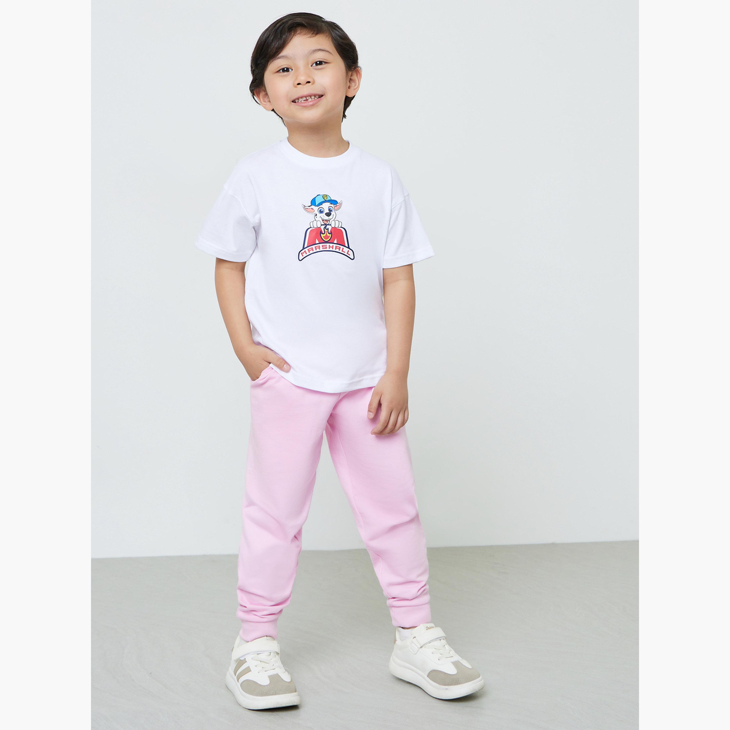ستايلي - بنطال رياضي قطني للأطفال للجنسين مع جيب جانبي-boys-clothing-bottoms-joggersandtrackpants-image-2