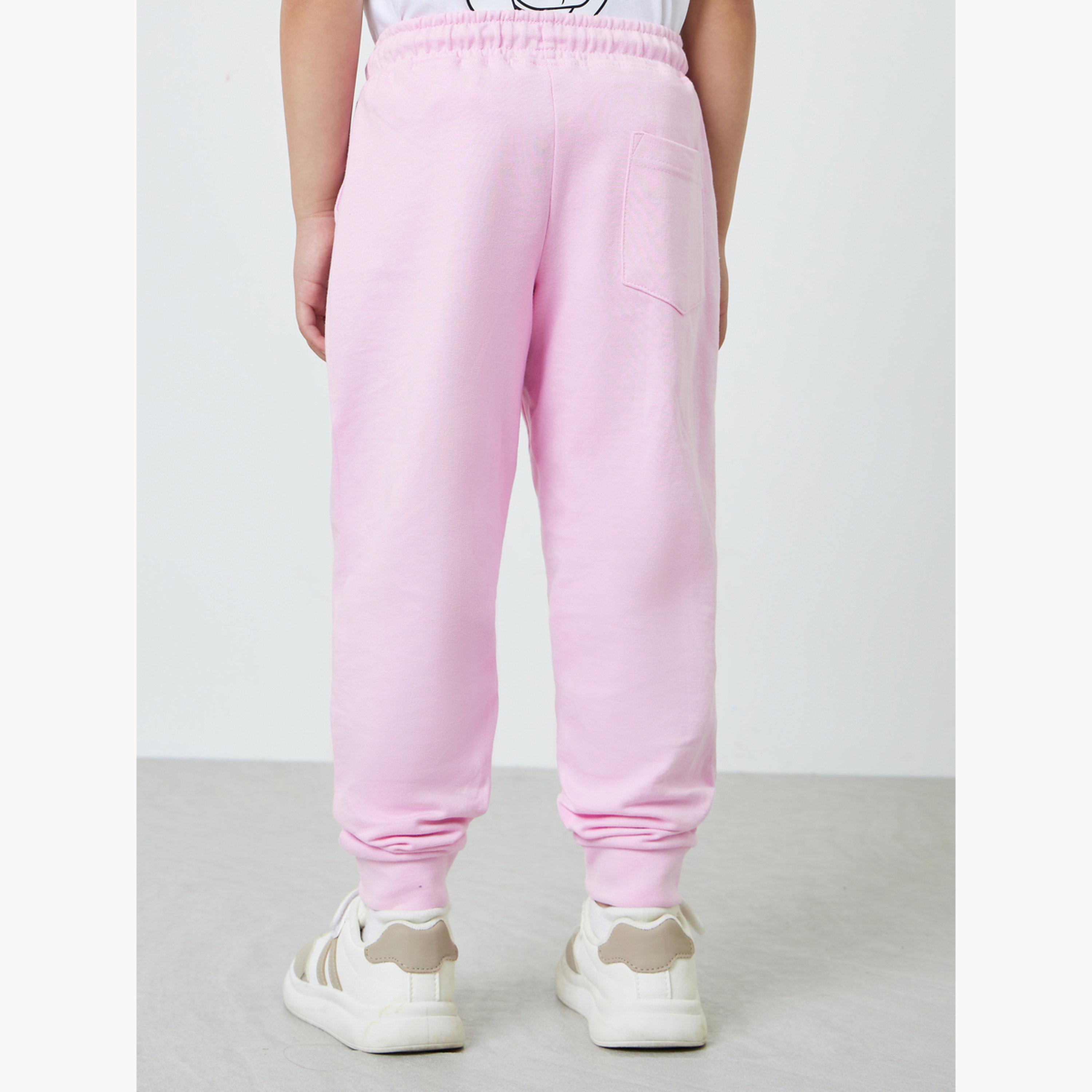 ستايلي - بنطال رياضي قطني للأطفال للجنسين مع جيب جانبي-boys-clothing-bottoms-joggersandtrackpants-image-3