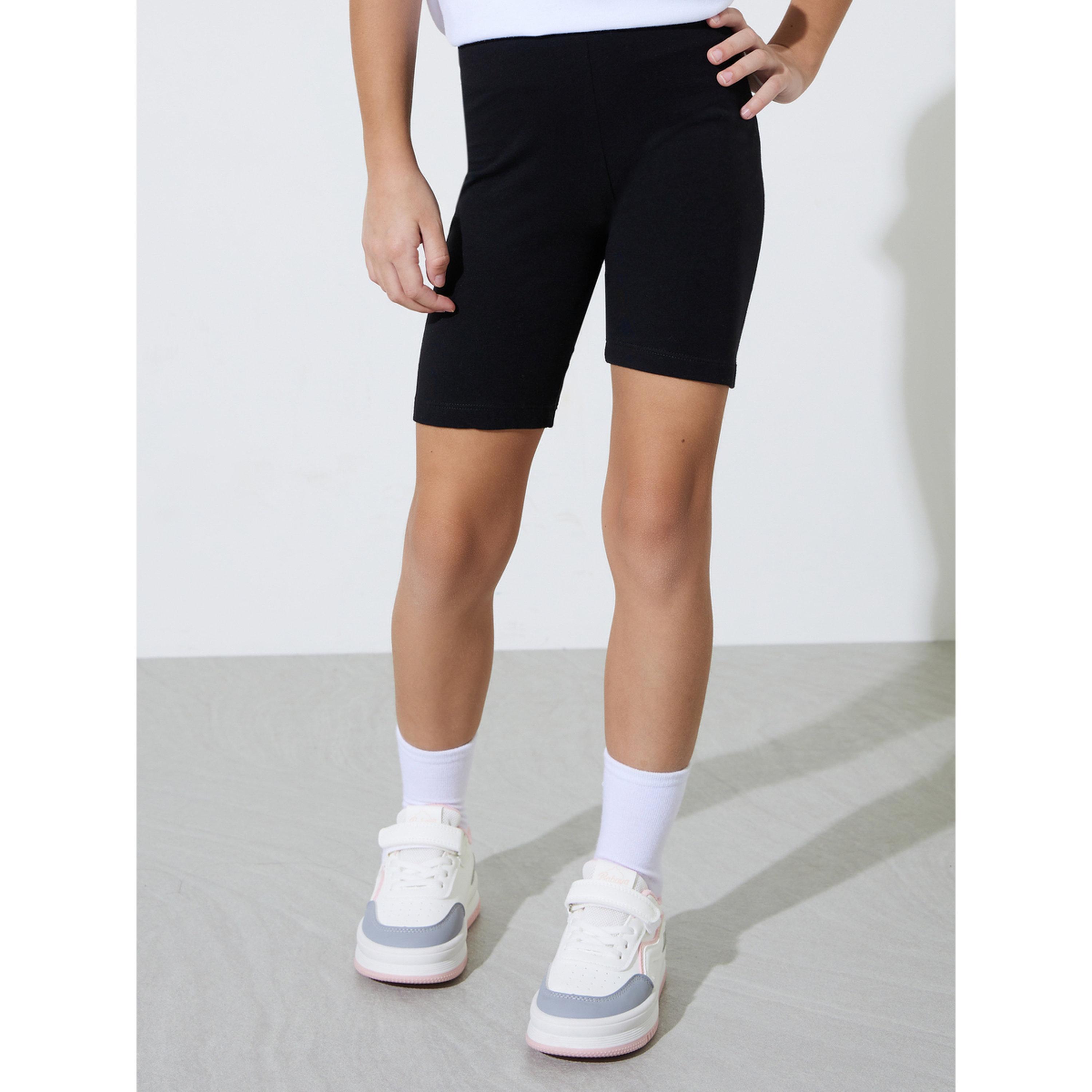 طقم شورت ركوب الدراجات محبوك للبنات من قطعتين-girls-clothing-bottoms-shorts-image-7