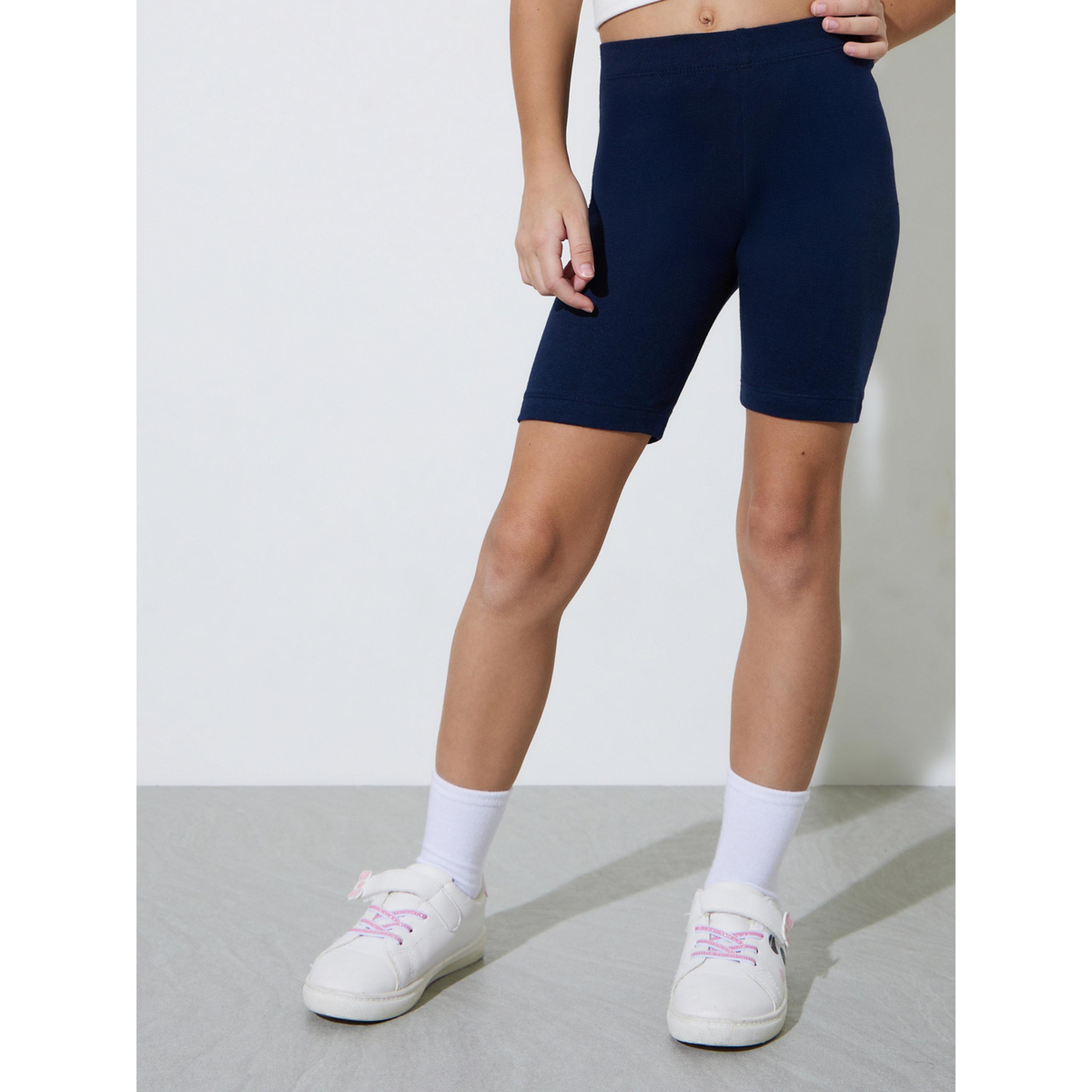 طقم شورت ركوب الدراجات محبوك للبنات من قطعتين-girls-clothing-bottoms-shorts-image-2
