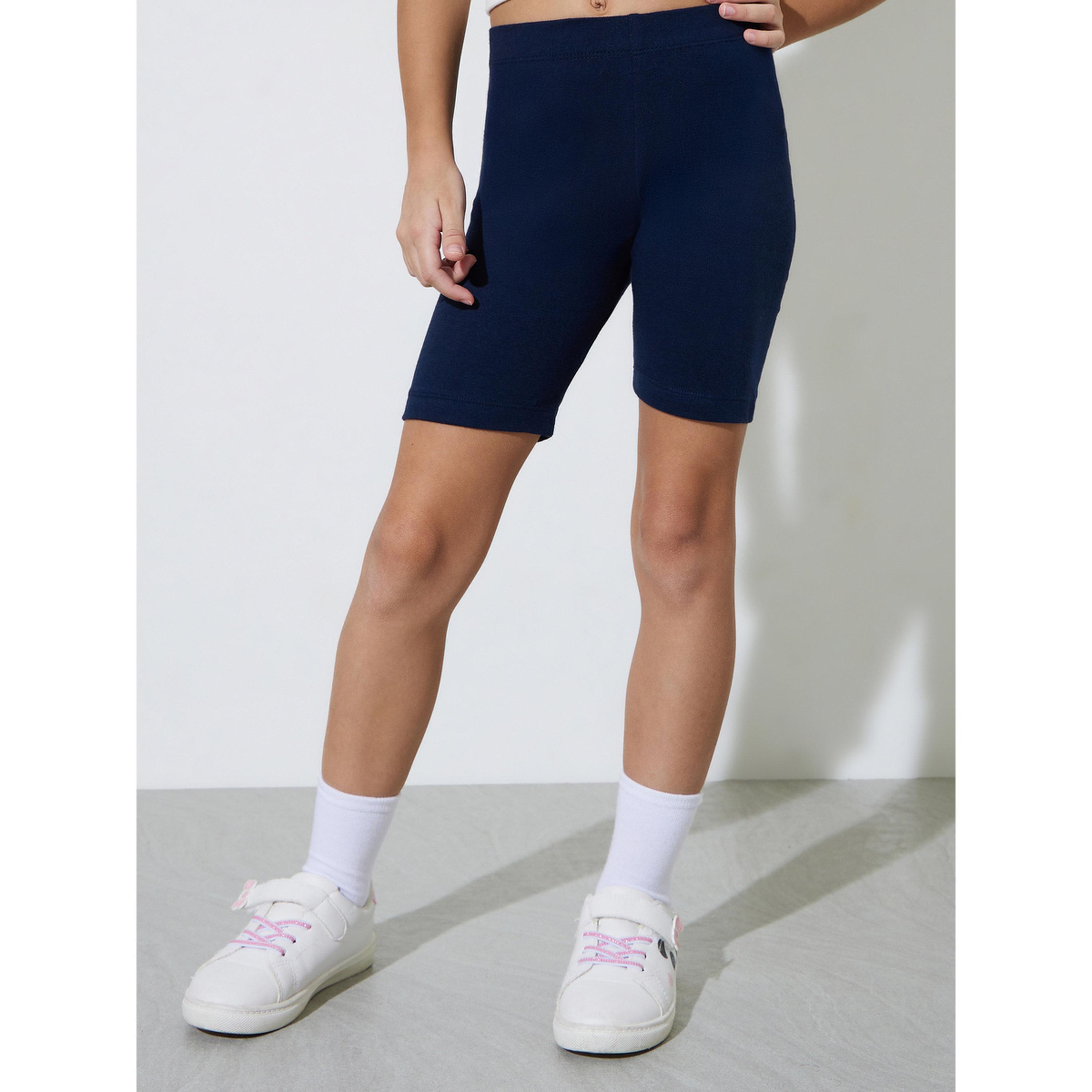 طقم شورت ركوب الدراجات محبوك للبنات من قطعتين-girls-clothing-bottoms-shorts-image-6