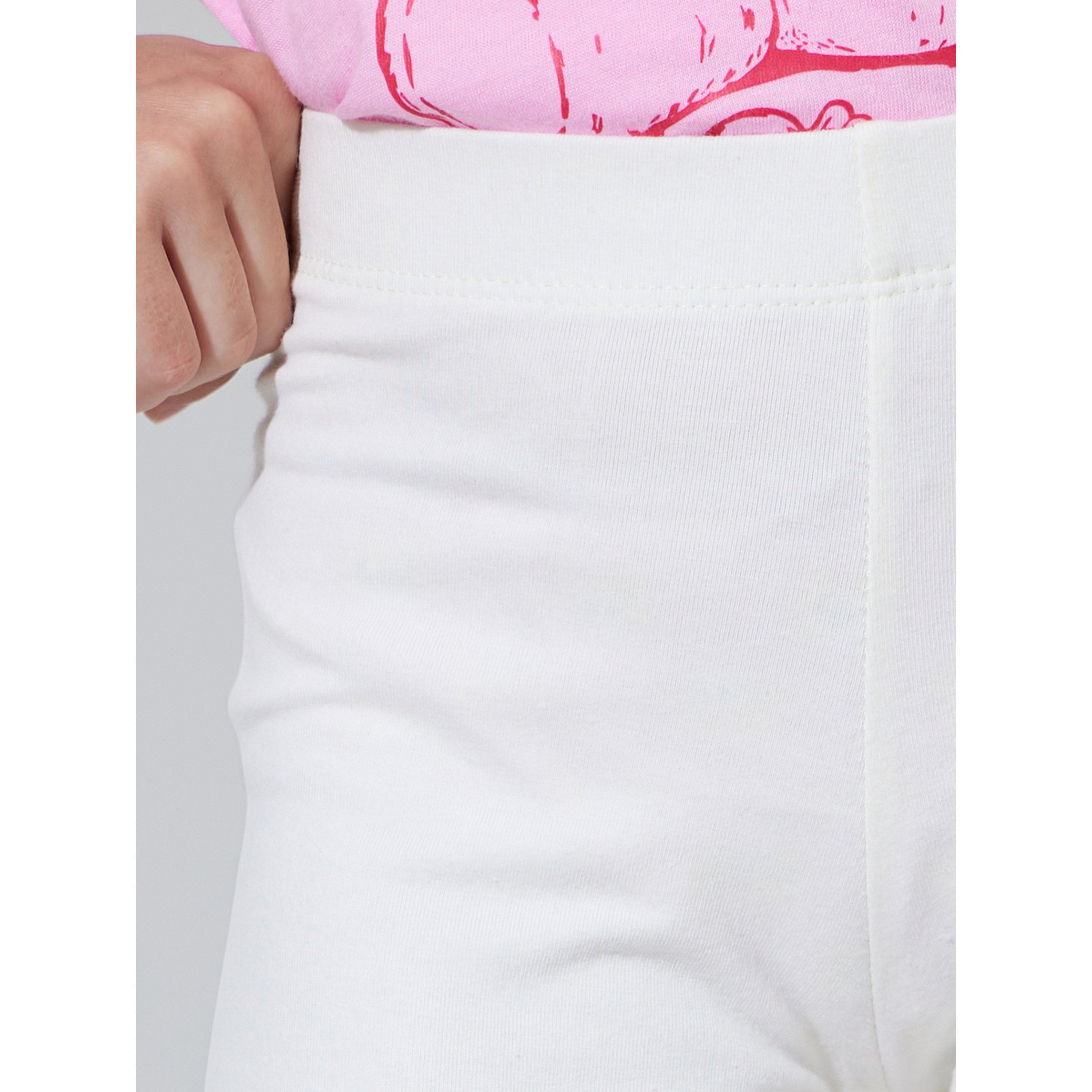 مجموعة من 2 شورت ركوب دراجات محبوك أبيض للبنات-girls-clothing-bottoms-shorts-image-4