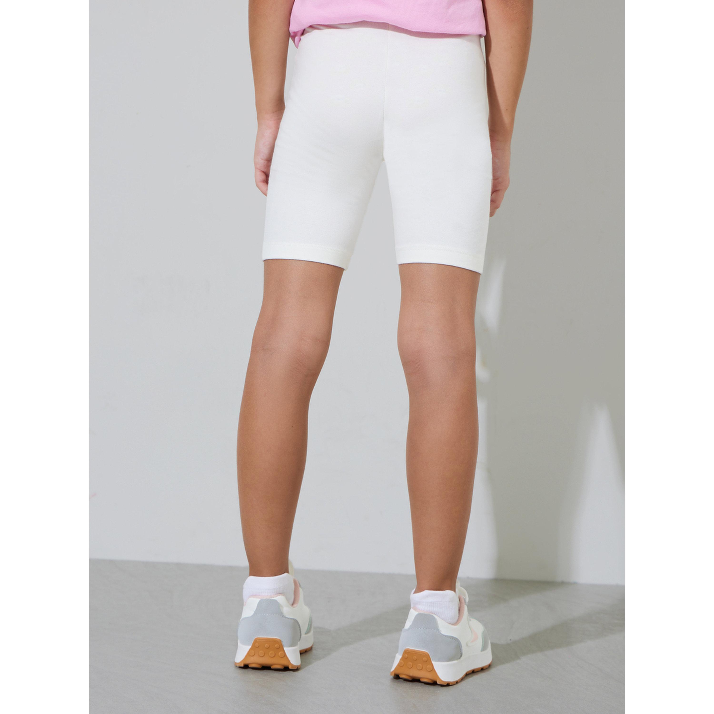 مجموعة من 2 شورت ركوب دراجات محبوك أبيض للبنات-girls-clothing-bottoms-shorts-image-5