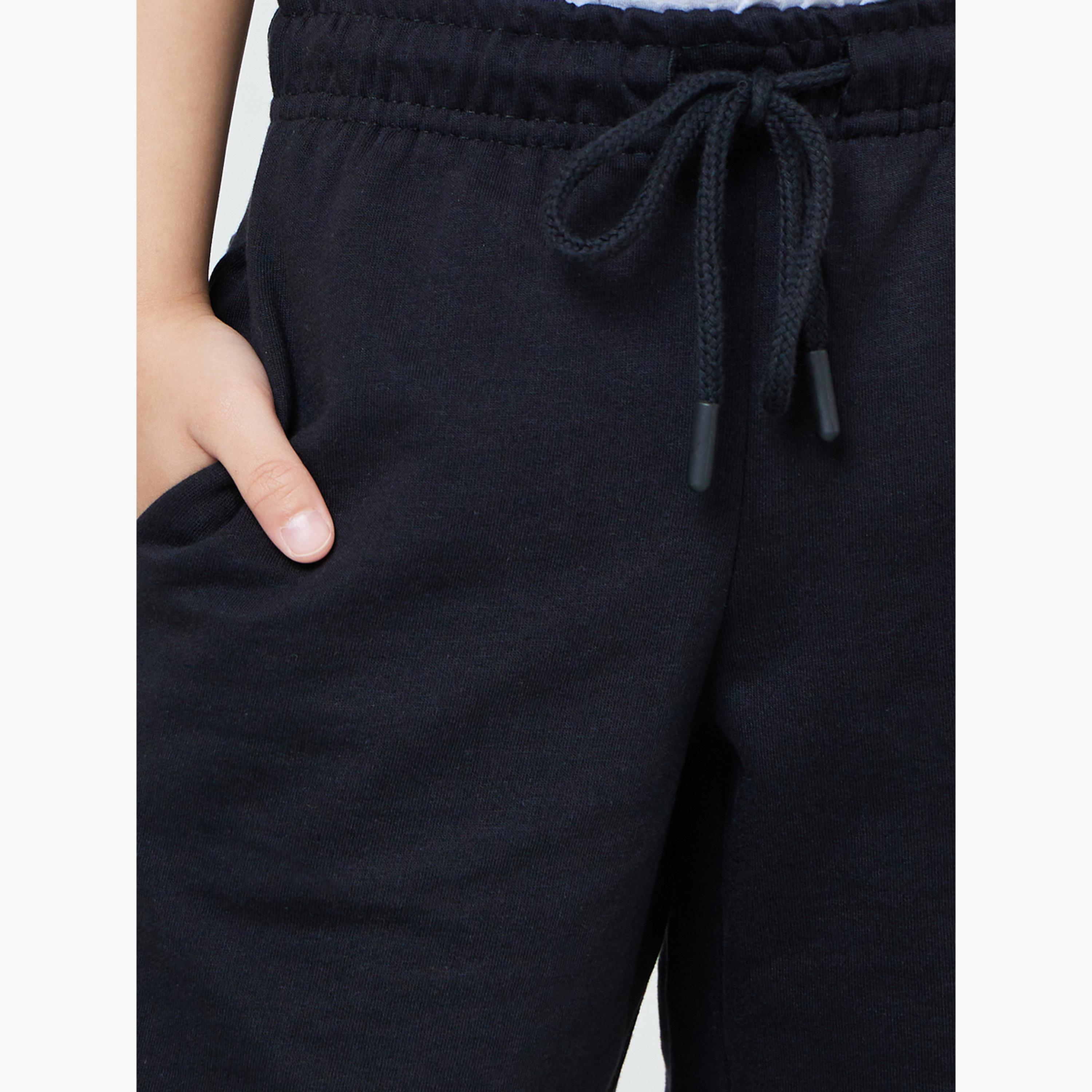 Styli Boys Pack of 2 - Cotton Knitted Drawstring Shorts-boys-clothing-bottoms-shorts-image-5