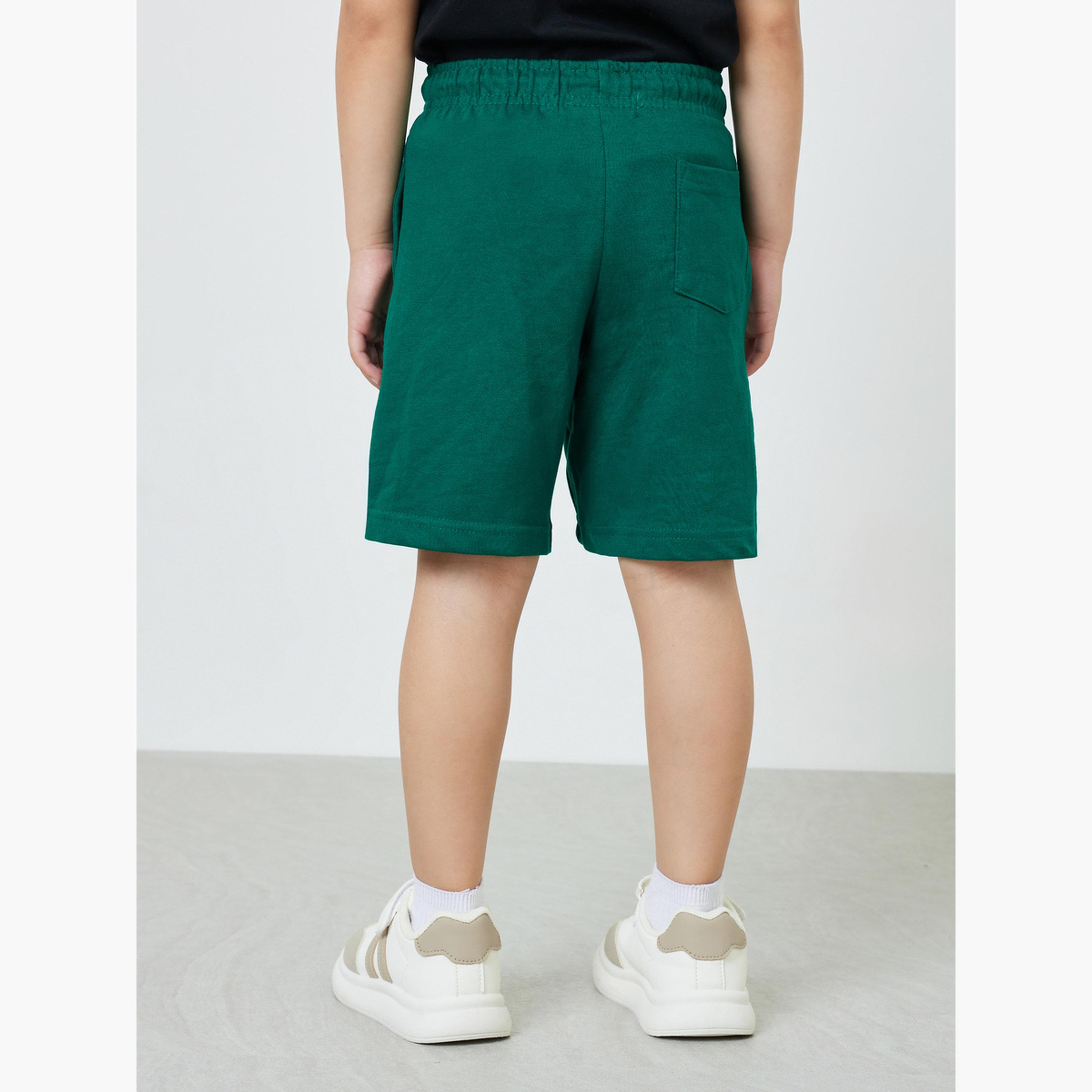 طقم من قطعتين شورت قطن محبوك برباط للأولاد-boys-clothing-bottoms-shorts-image-6
