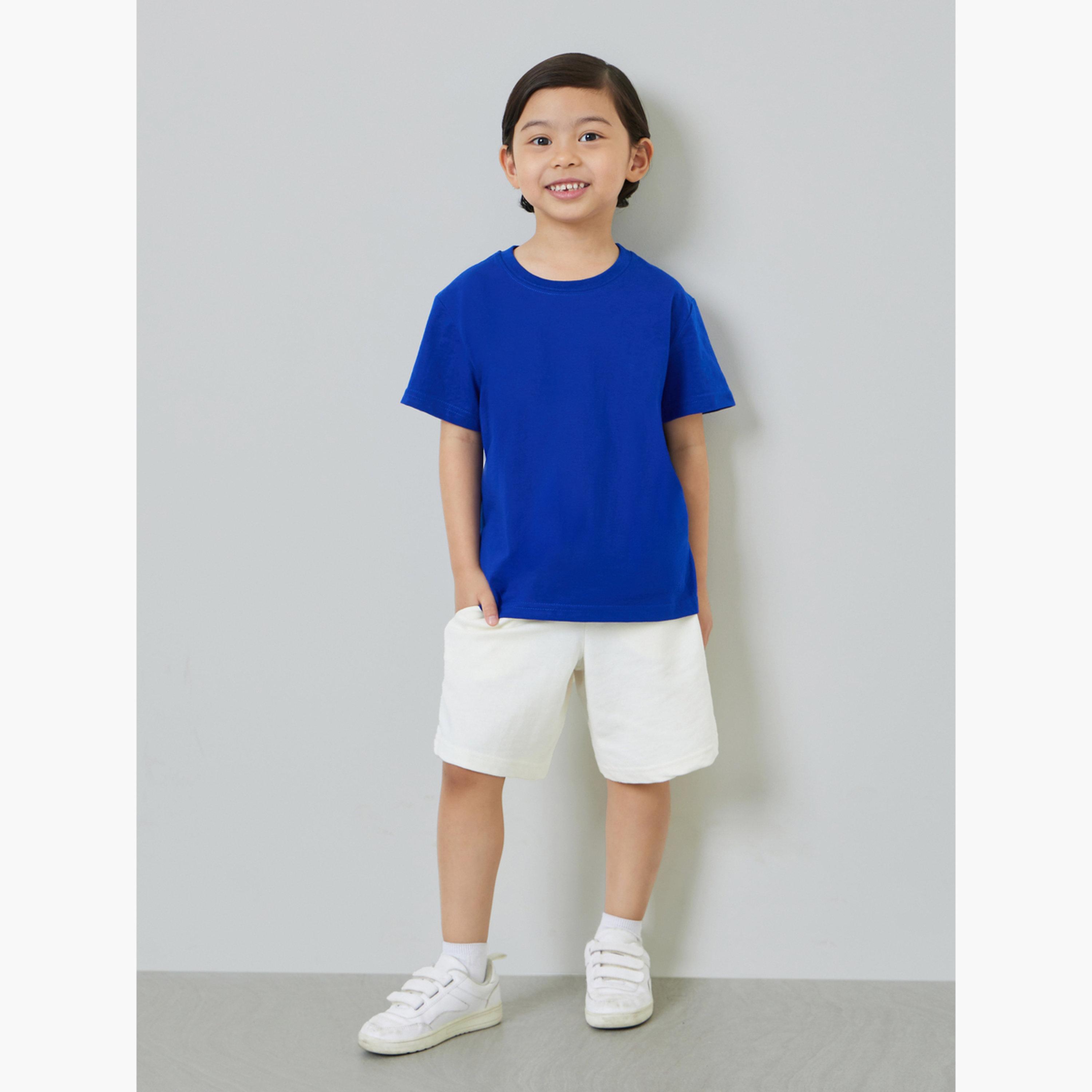 Styli Boys Pack of 2 - Cotton Knitted Drawstring Shorts-boys-clothing-bottoms-shorts-image-3