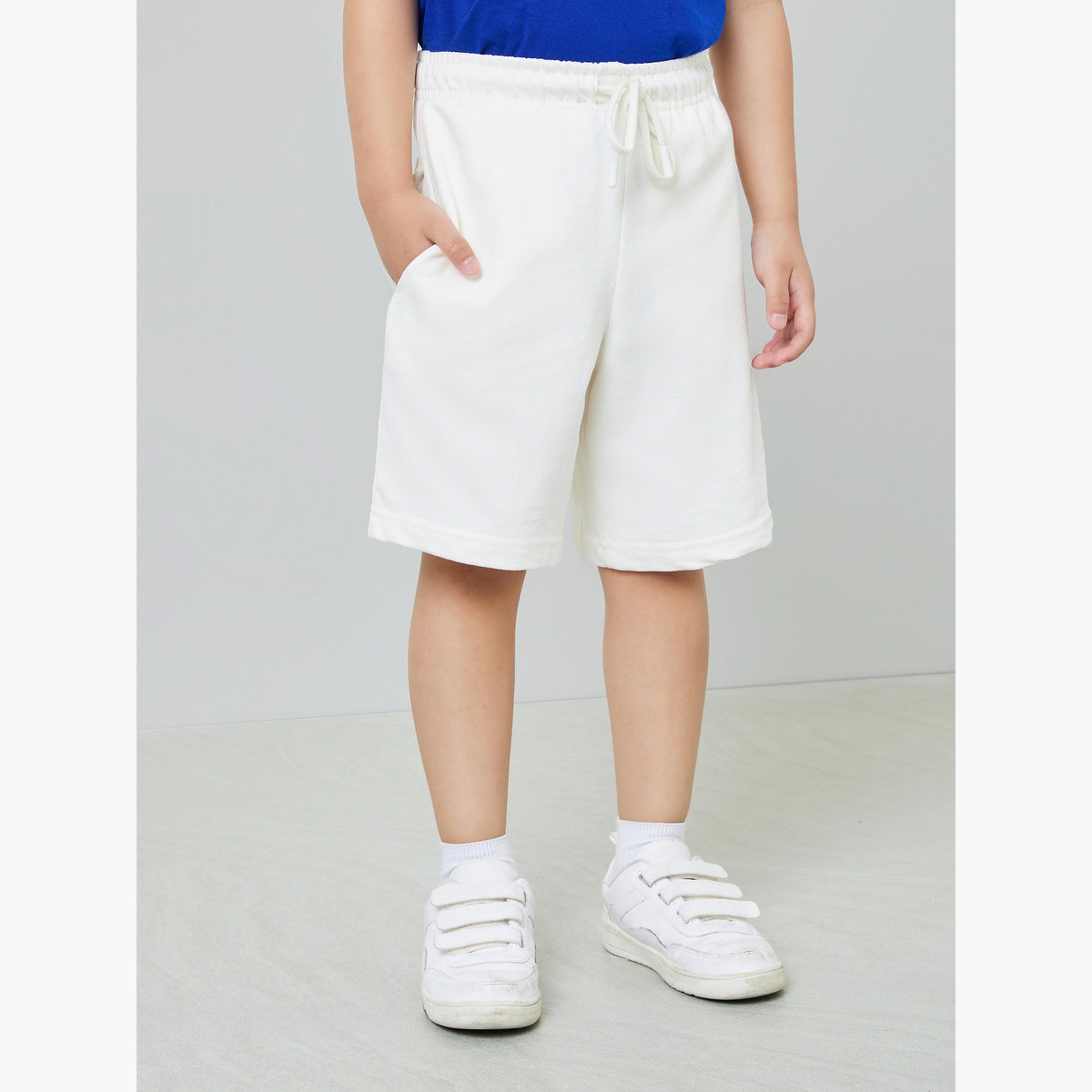 Styli Boys Pack of 2 - Cotton Knitted Drawstring Shorts-boys-clothing-bottoms-shorts-image-4