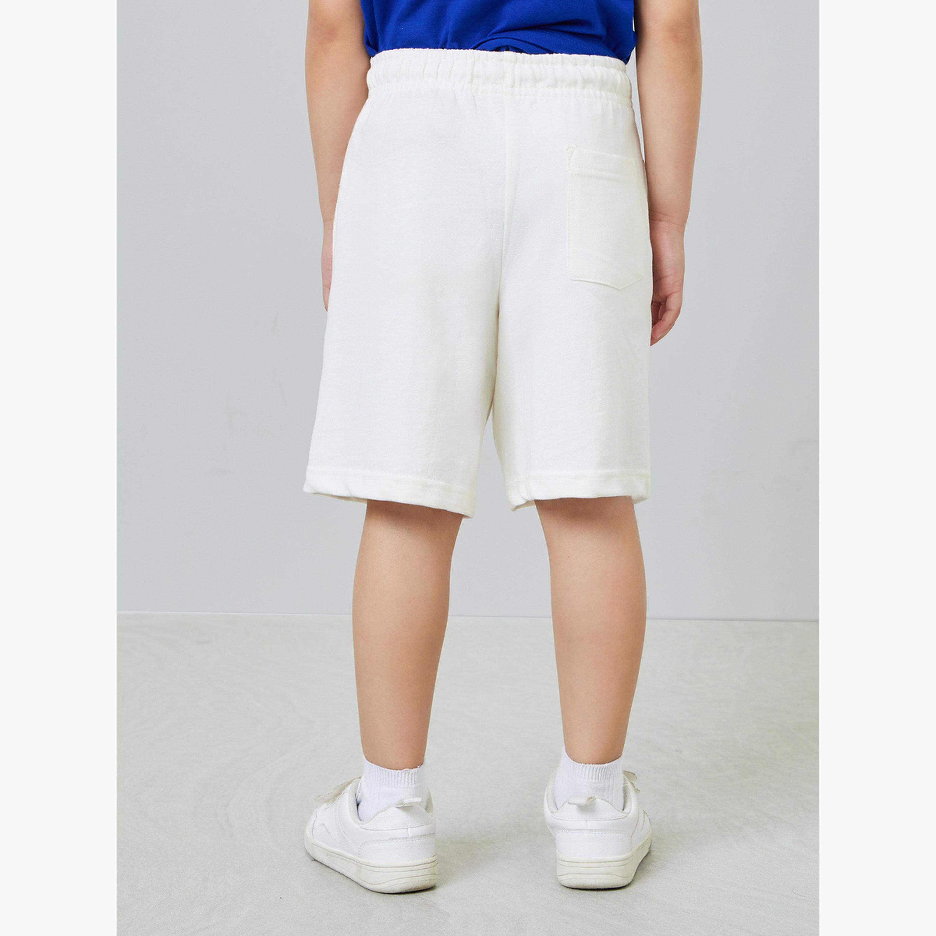 Styli Boys Pack of 2 - Cotton Knitted Drawstring Shorts-boys-clothing-bottoms-shorts-image-6