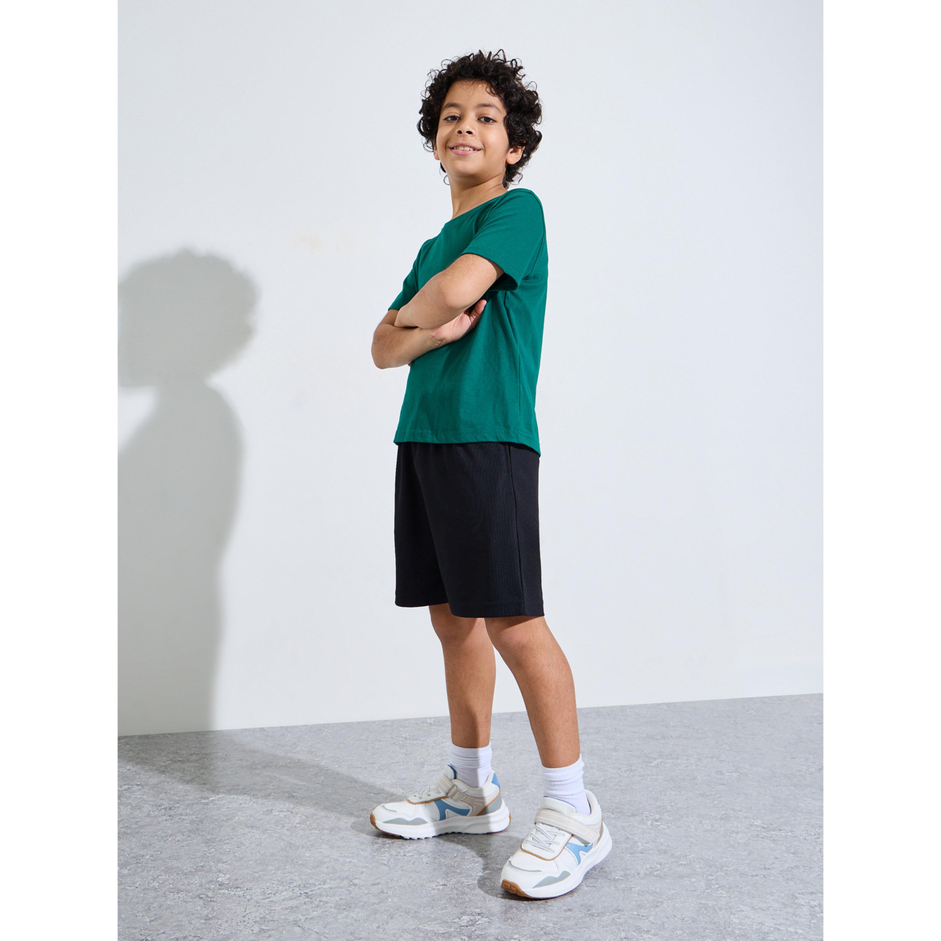 شورت رياضي جيرسي قطن بجيب جانبي للمراهقين-boys-clothing-bottoms-shorts-image-2