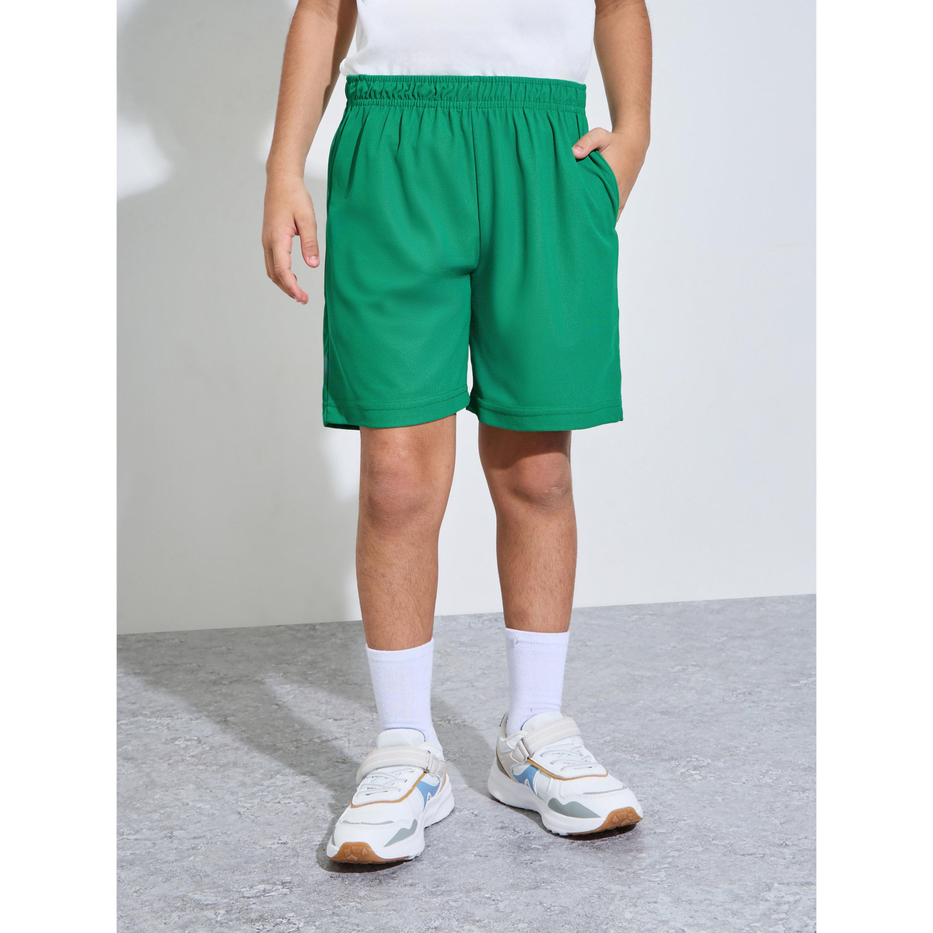 شورت رياضي جيرسي قطن بجيب جانبي للمراهقين-boys-clothing-bottoms-shorts-image-1
