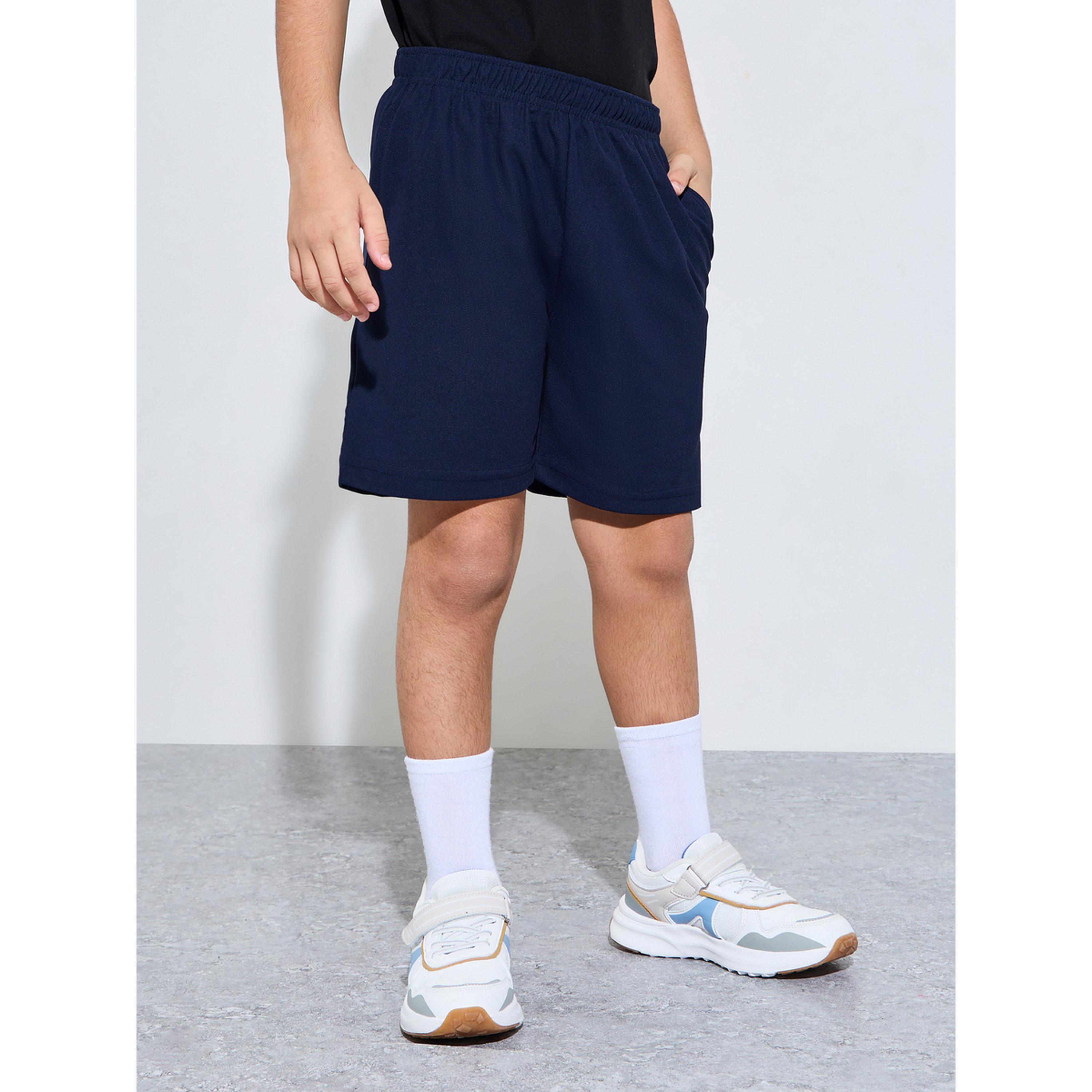 شورت رياضي جيرسي قطن بجيب جانبي للمراهقين-boys-clothing-bottoms-shorts-image-1