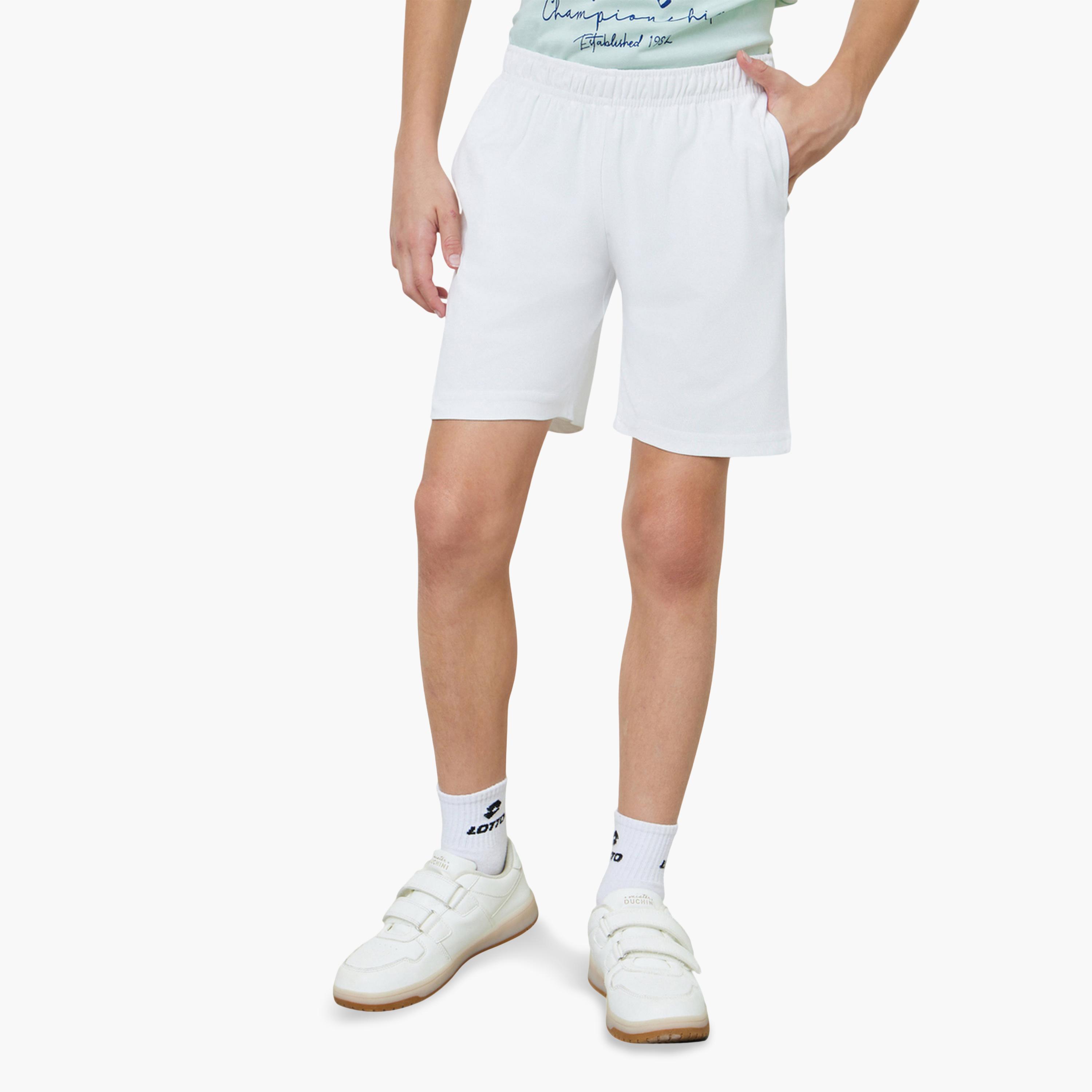 شورت قطن رياضي بجيب جانبي-boys-clothing-bottoms-shorts-image-1