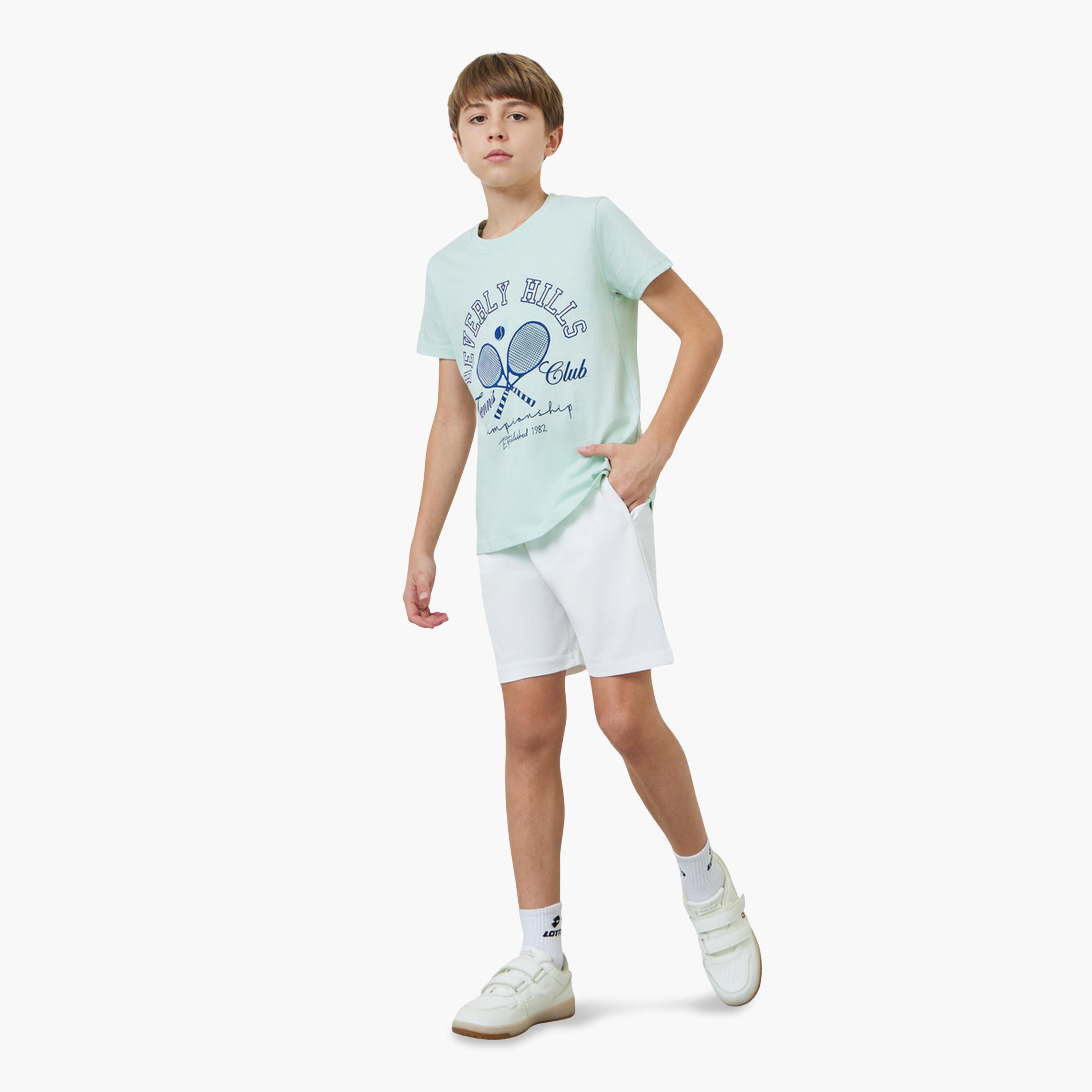 شورت قطن رياضي بجيب جانبي-boys-clothing-bottoms-shorts-image-2