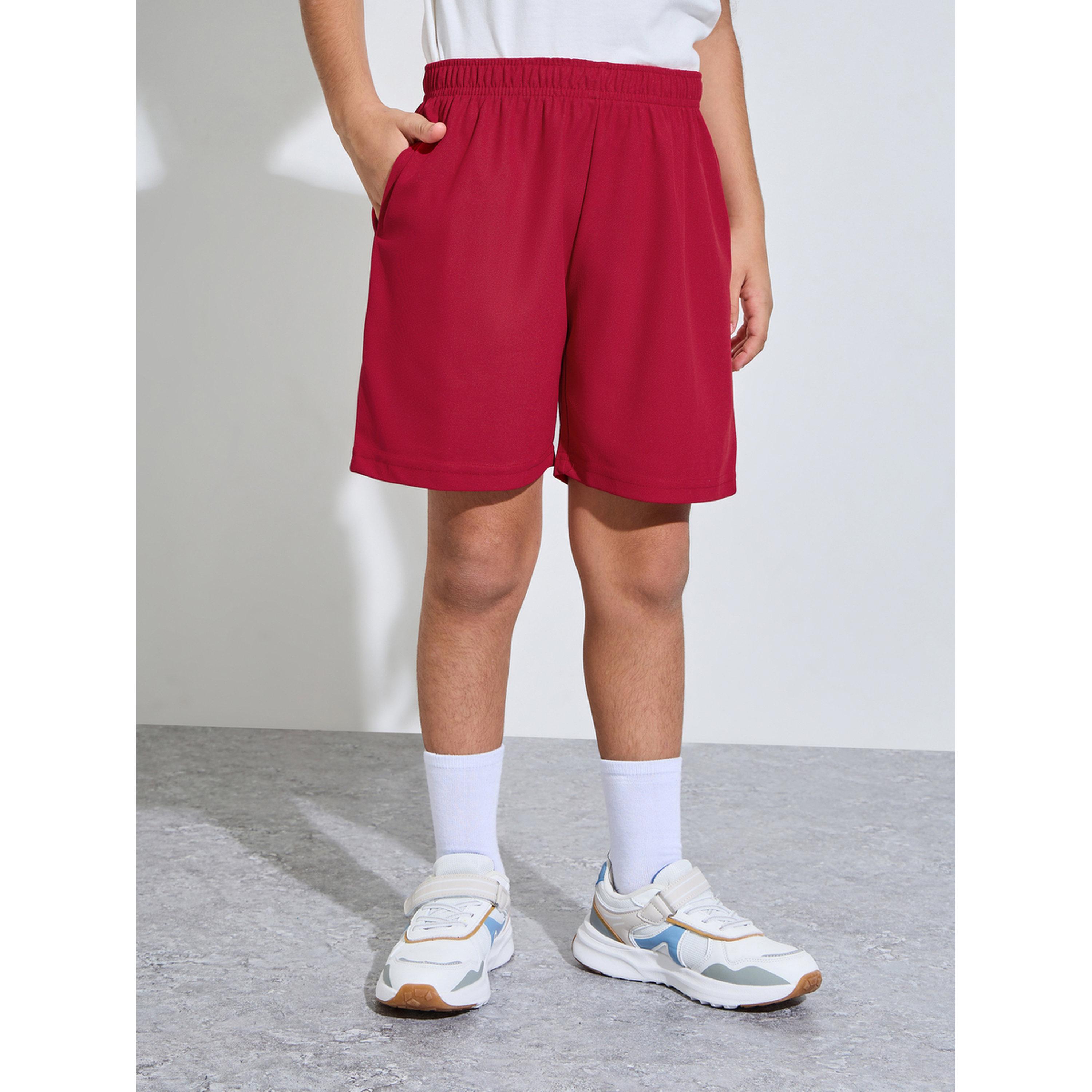 شورت رياضي جيرسي قطن بجيب جانبي للمراهقين-boys-clothing-bottoms-shorts-image-1