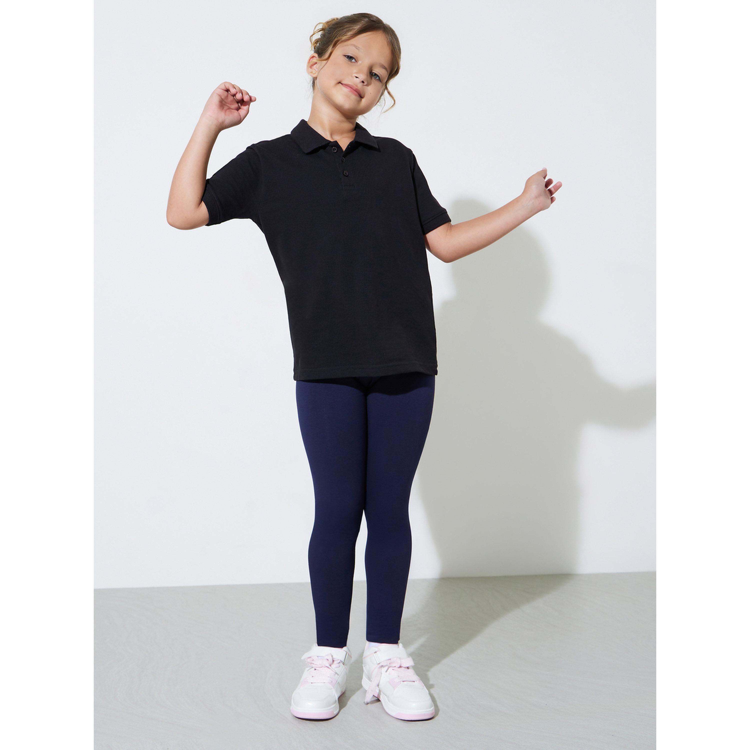 Styli Teen Girls Pack of 2 -Navy Blue Cotton Leggings-girls-clothing-bottoms-leggings-image-3