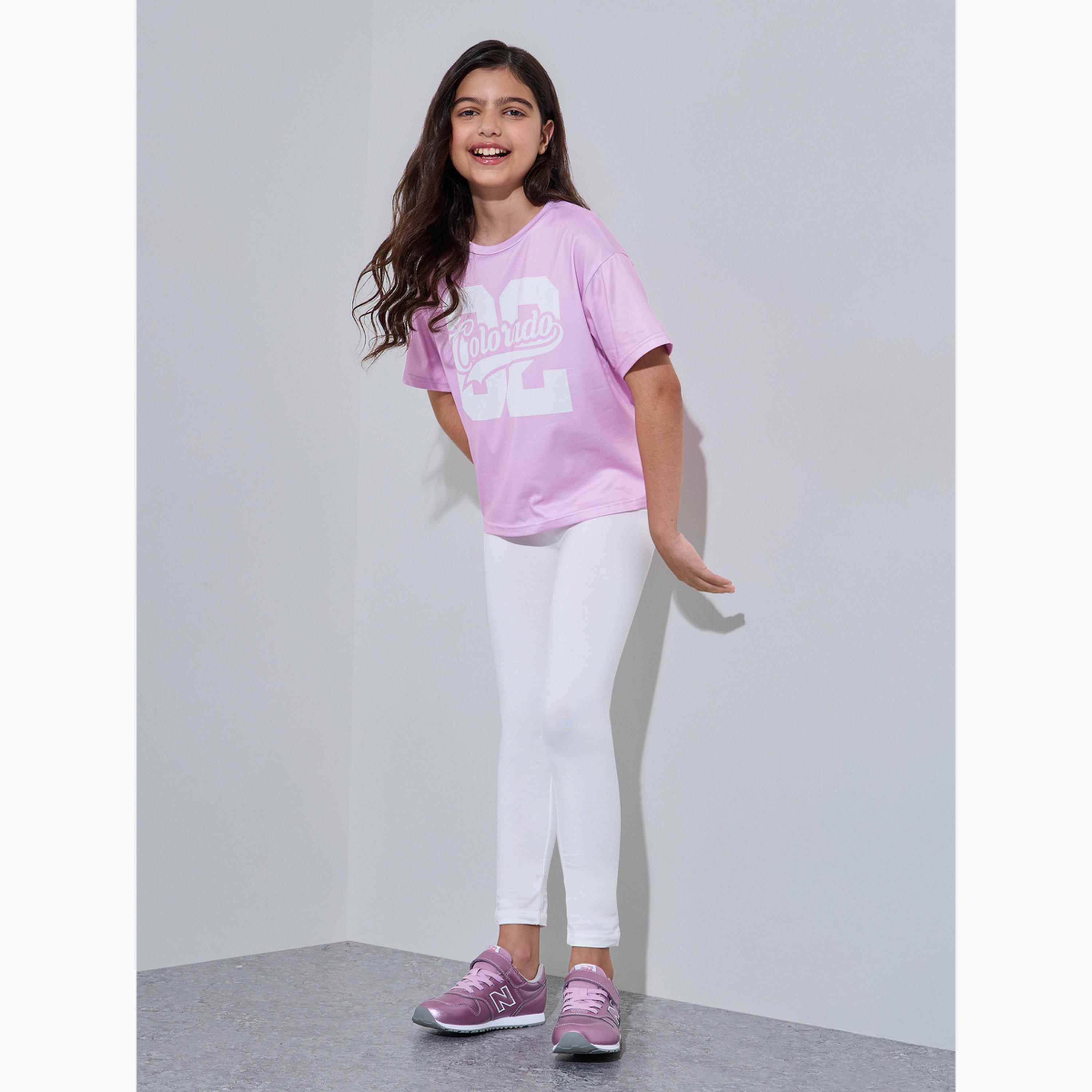 مجموعة من 2 ليقنز قطن بلون أبيض للبنات-girls-clothing-bottoms-leggings-image-3