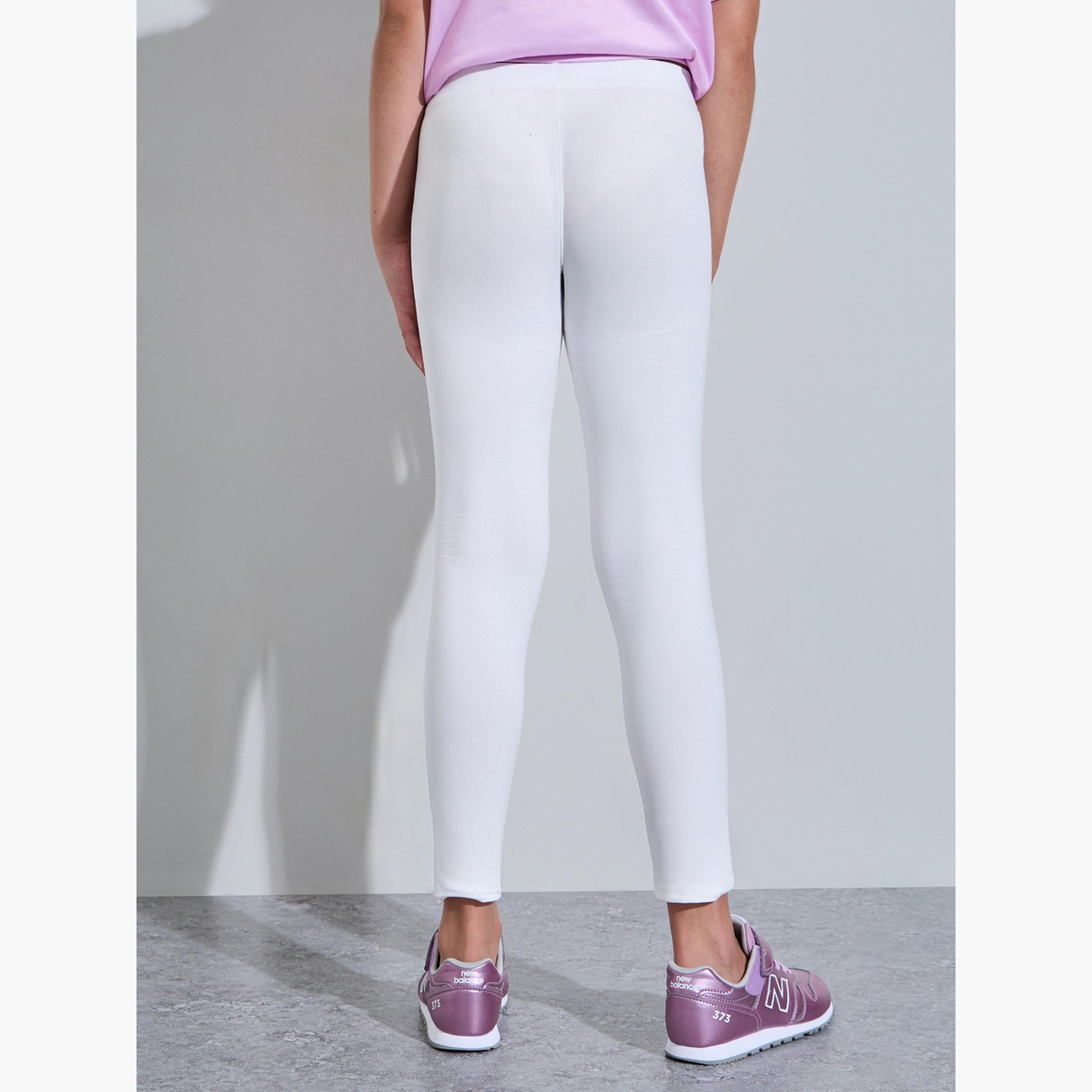 مجموعة من 2 ليقنز قطن بلون أبيض للبنات-girls-clothing-bottoms-leggings-image-6