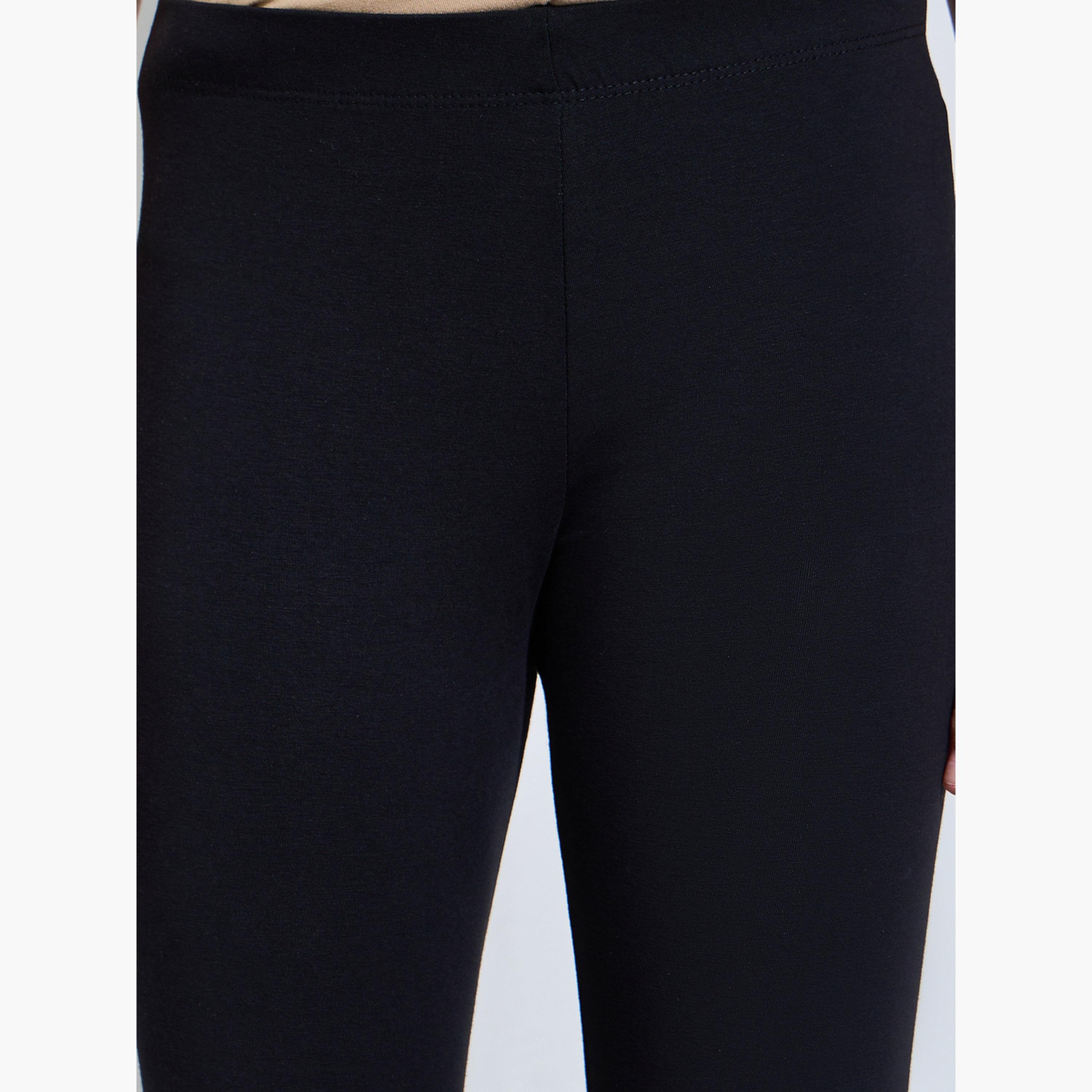 Styli Teen Girls Pack of 2 - Cotton Blend Capri Leggings-girls-clothing-bottoms-leggings-image-5