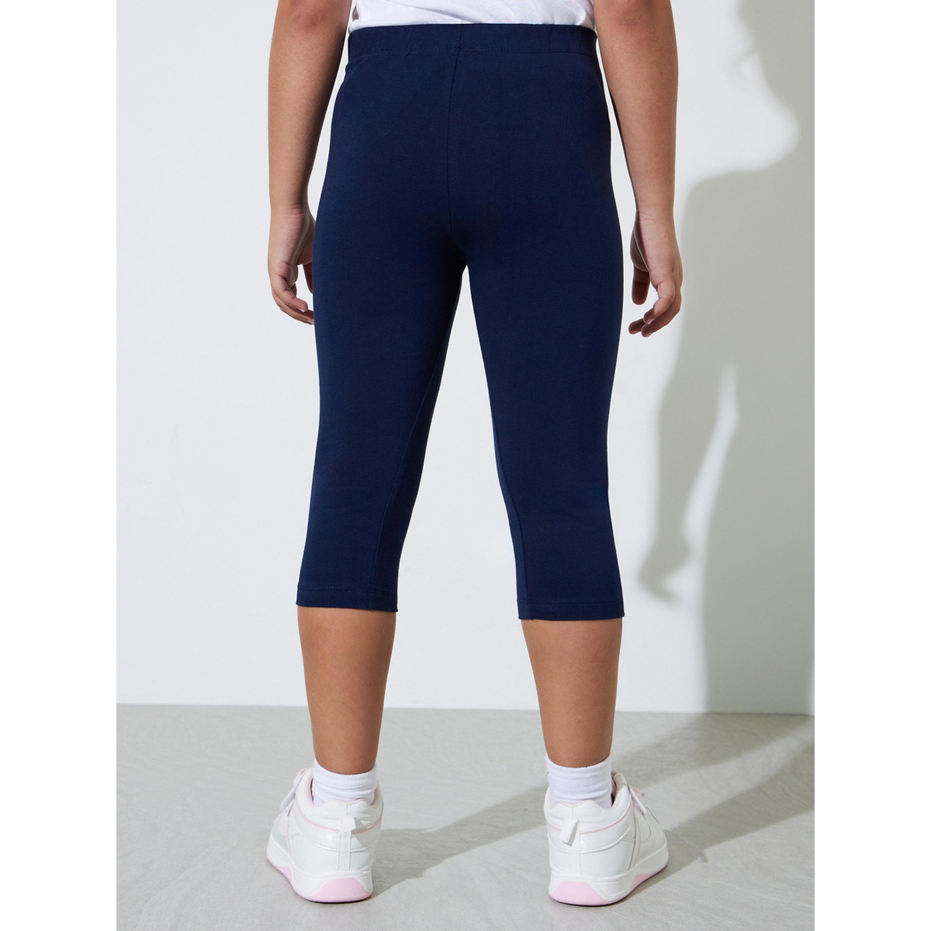 طقم من 2 ليقنز كابري بمزيج قطن للبنات-girls-clothing-bottoms-leggings-image-5