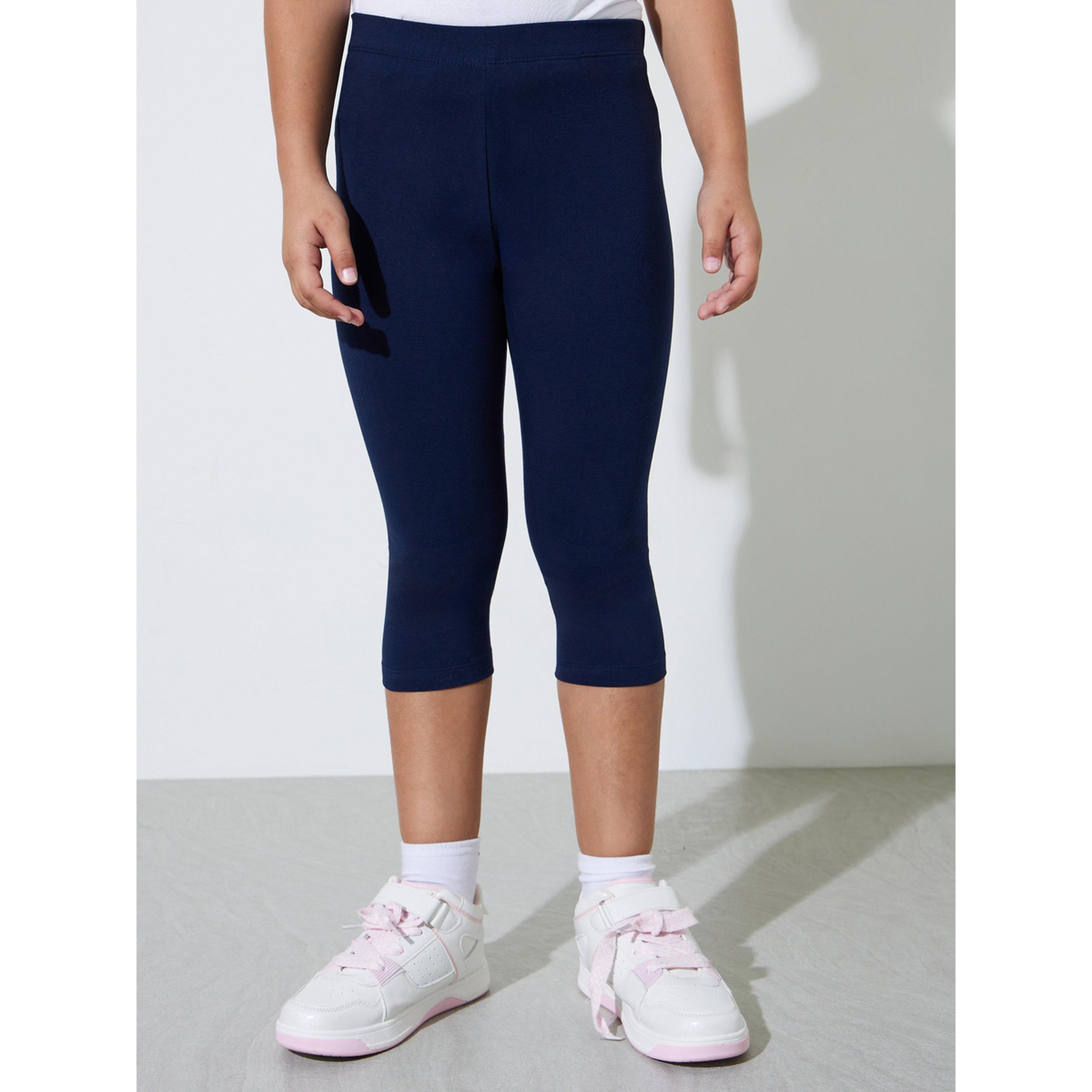 طقم من 2 ليقنز كابري بمزيج قطن للبنات-girls-clothing-bottoms-leggings-image-6