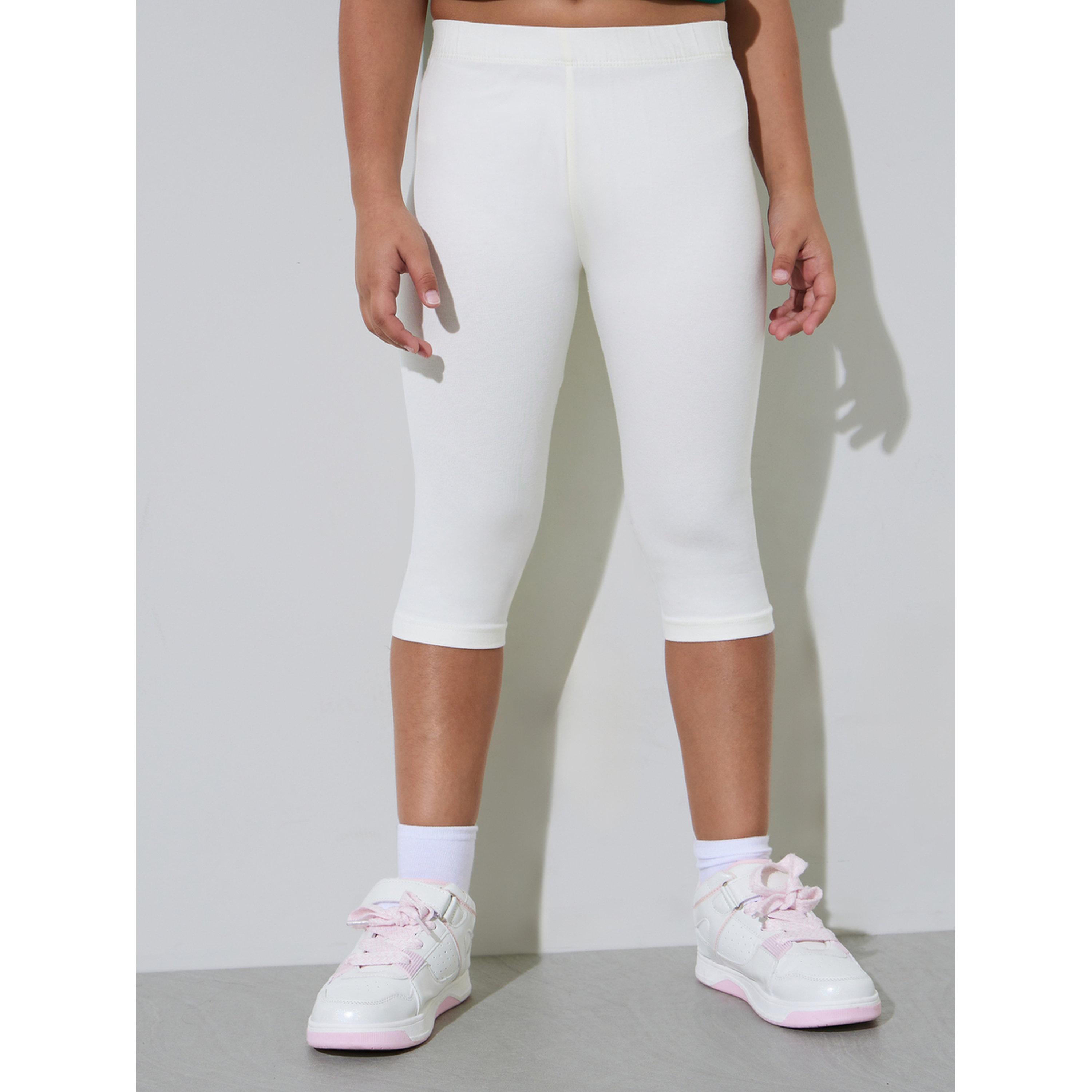 طقم من 2 ليقنز كابري بمزيج قطن للبنات-girls-clothing-bottoms-leggings-image-2