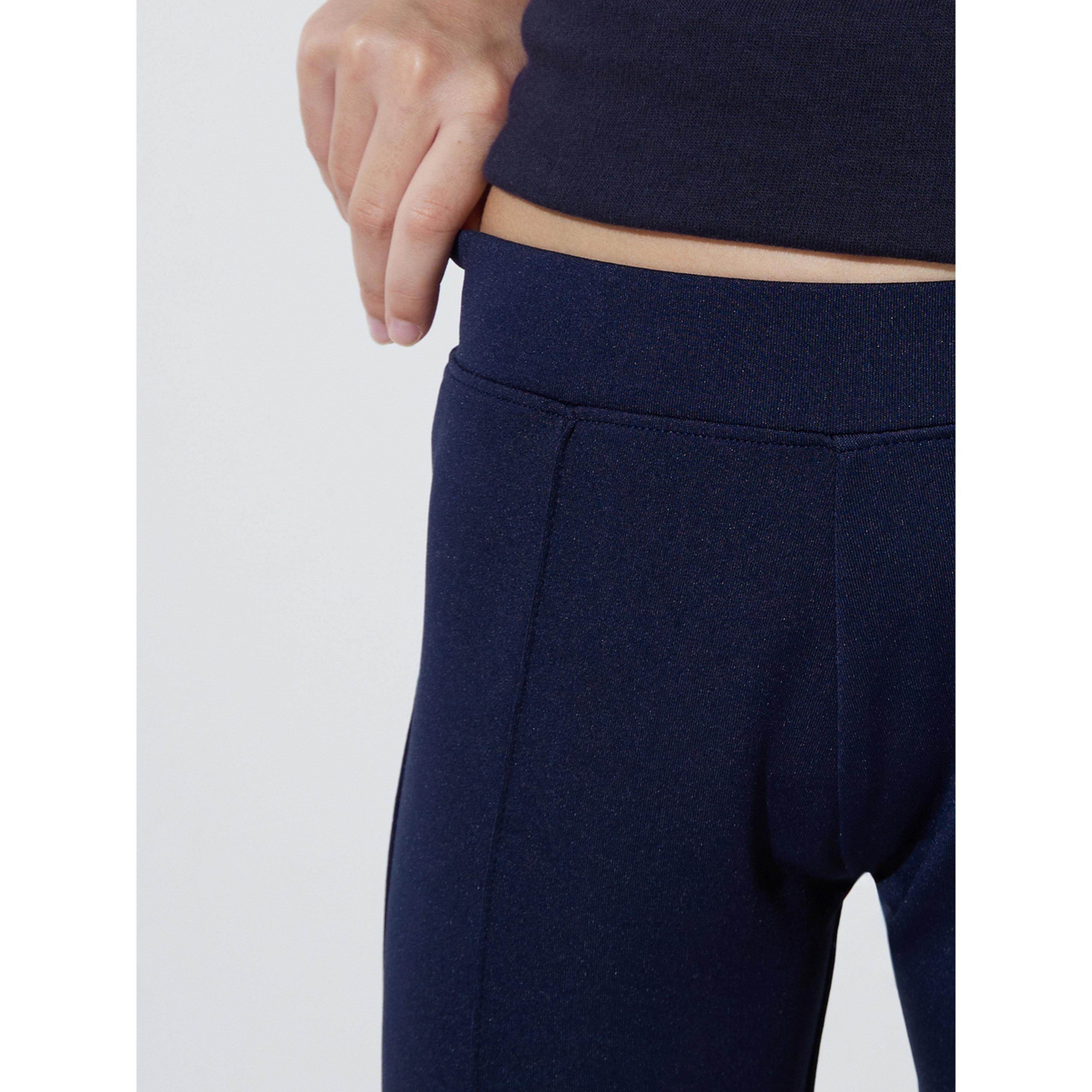 Styli Girls Navy Blue Full Length Leggings-girls-clothing-bottoms-leggings-image-3
